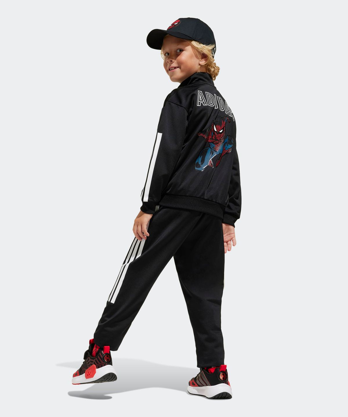 아디다스 키즈(ADIDAS KIDS) 아디다스 X 마블 스파이더맨 티로 수트 - 블랙 / JF3657