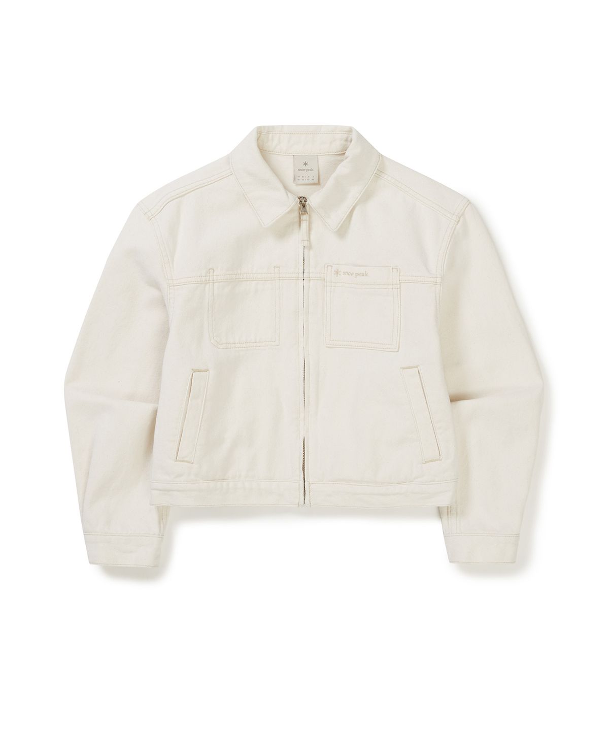 스노우피크 어패럴(SNOWPEAK APPAREL) 데님 여성 자켓 (S25ZWFJK77) Ivory