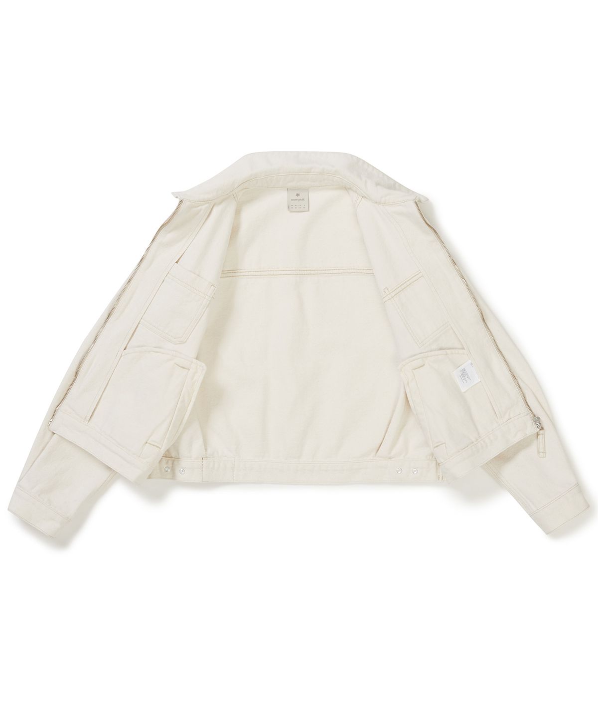 스노우피크 어패럴(SNOWPEAK APPAREL) 데님 여성 자켓 (S25ZWFJK77) Ivory