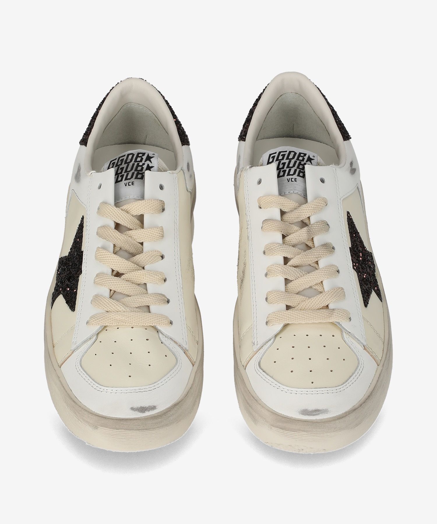 ★Golden Goose★ Stardan Glitter Star Leather Sneakers Optic MUSINSA | GOLDEN GOOSE Stardan Glitter Star Leather Sneakers