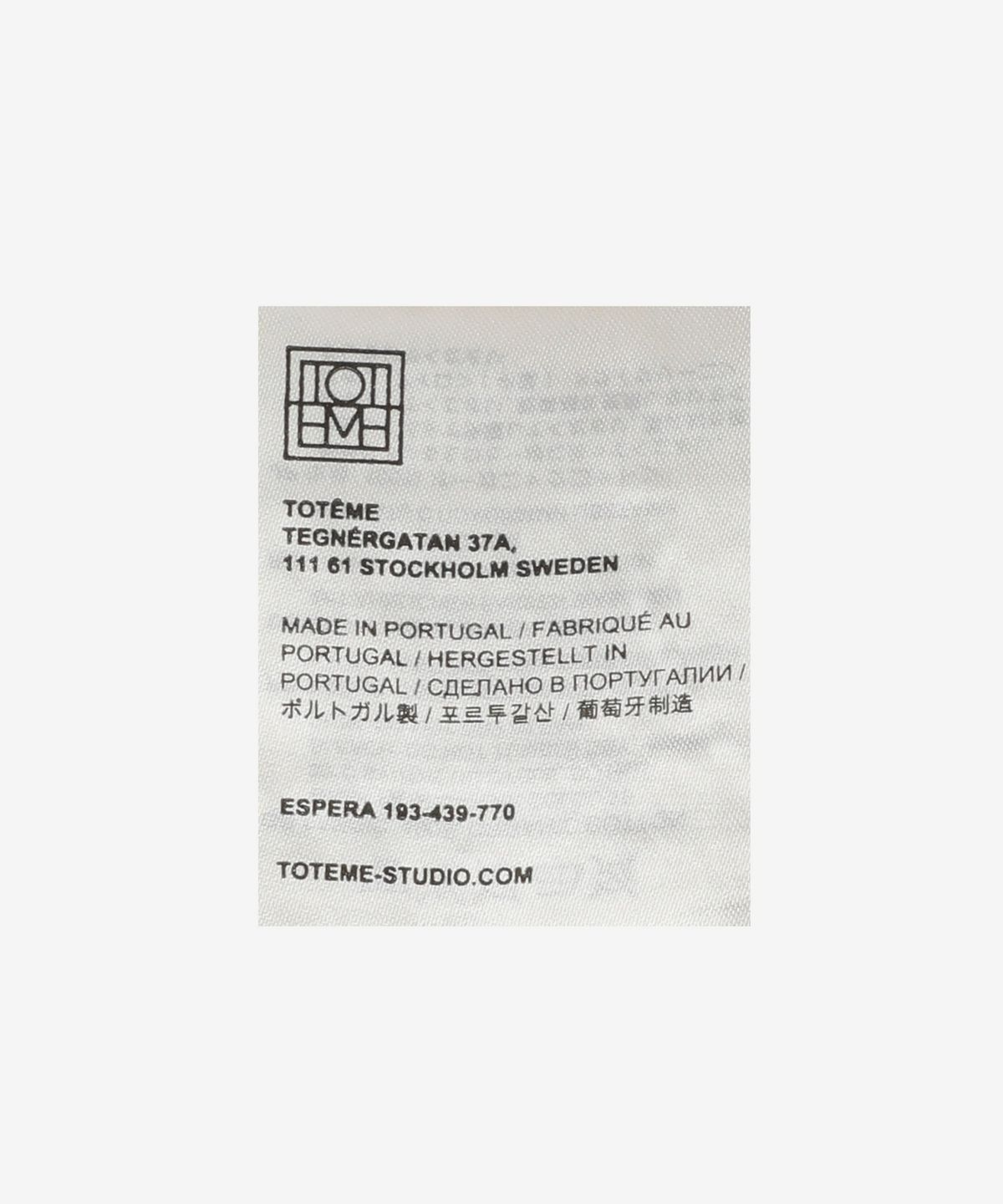 MUSINSA | TOTEME Curved Sim Short Sleeve T-Shirt - Off White