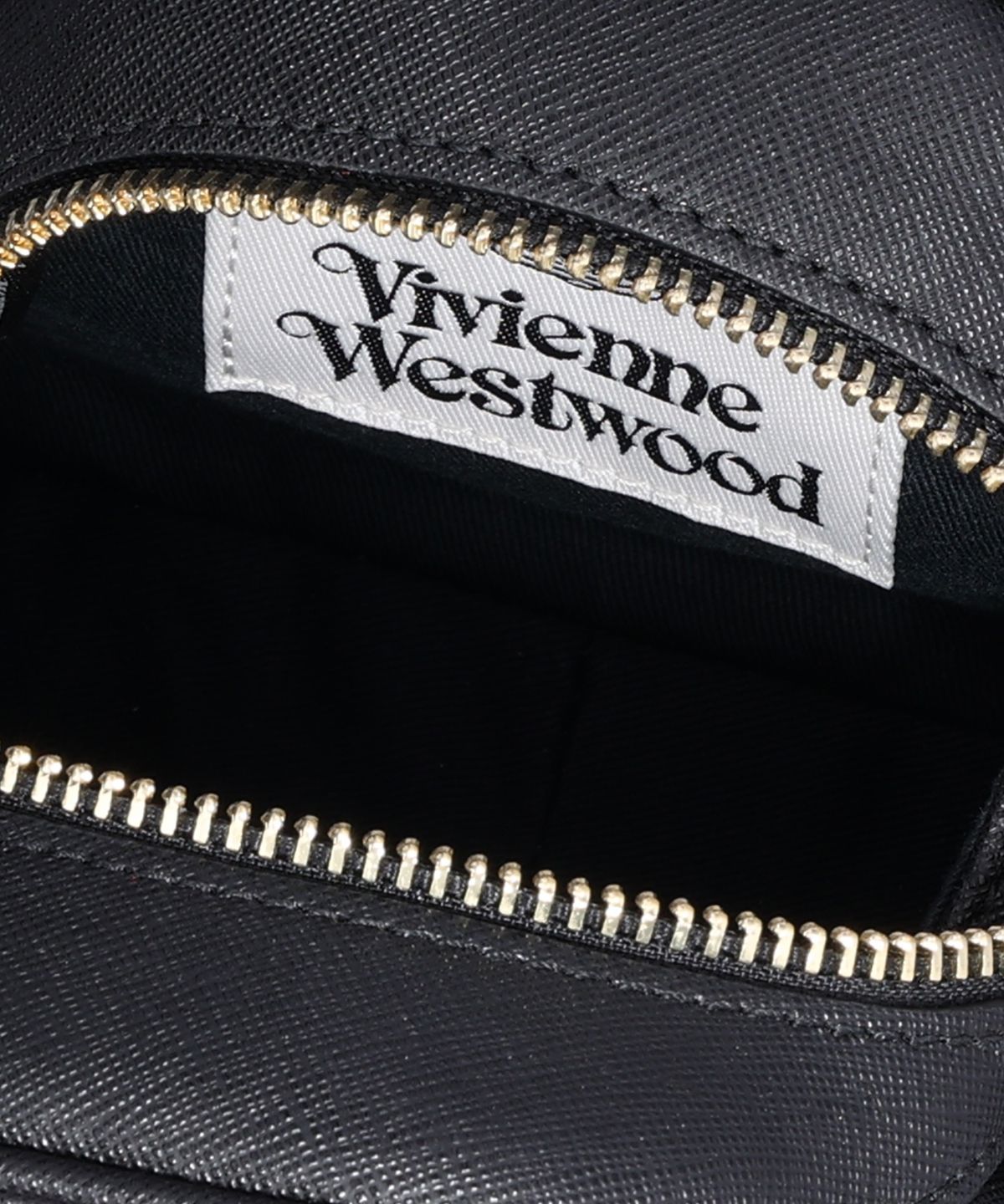 비비안 웨스트우드(VIVIENNE WESTWOOD) 미니 야스민 토트백 - 블랙 / 5C010005WL001NN402