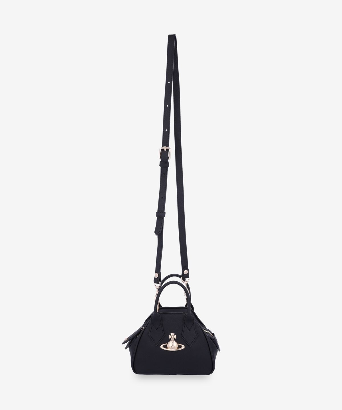비비안 웨스트우드(VIVIENNE WESTWOOD) 미니 야스민 토트백 - 블랙 / 5C010005WL001NN402