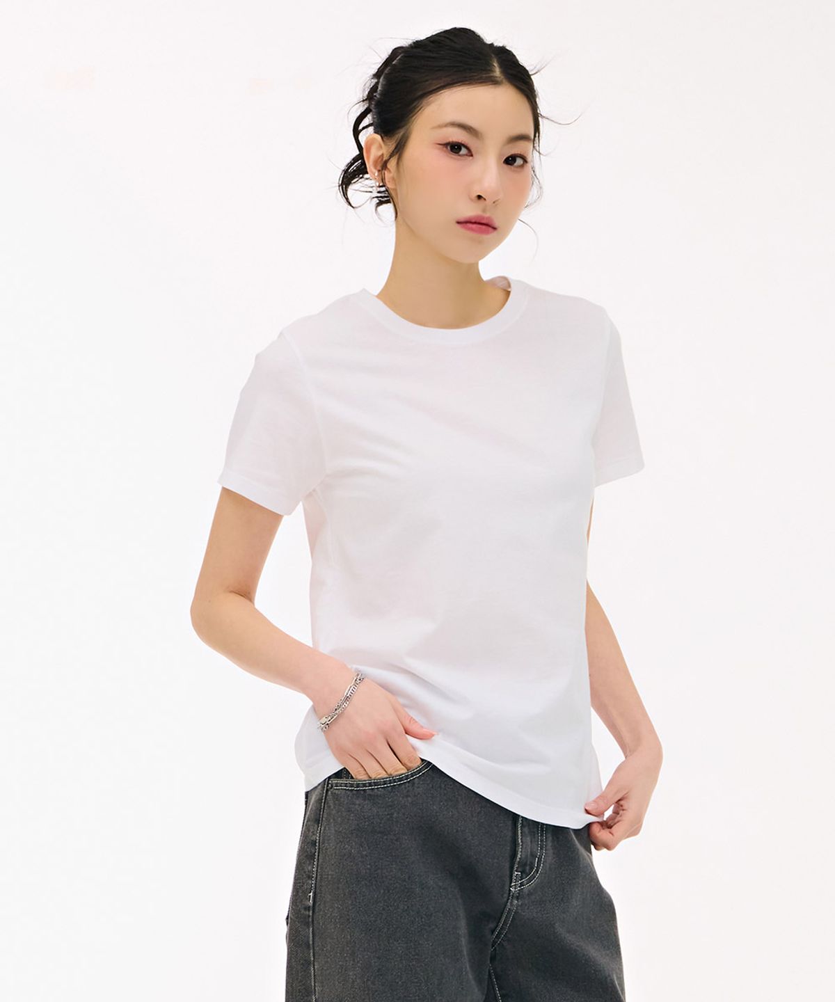 체이스컬트(CHASECULT) 공용 2PACK 반팔 티셔츠-화이트