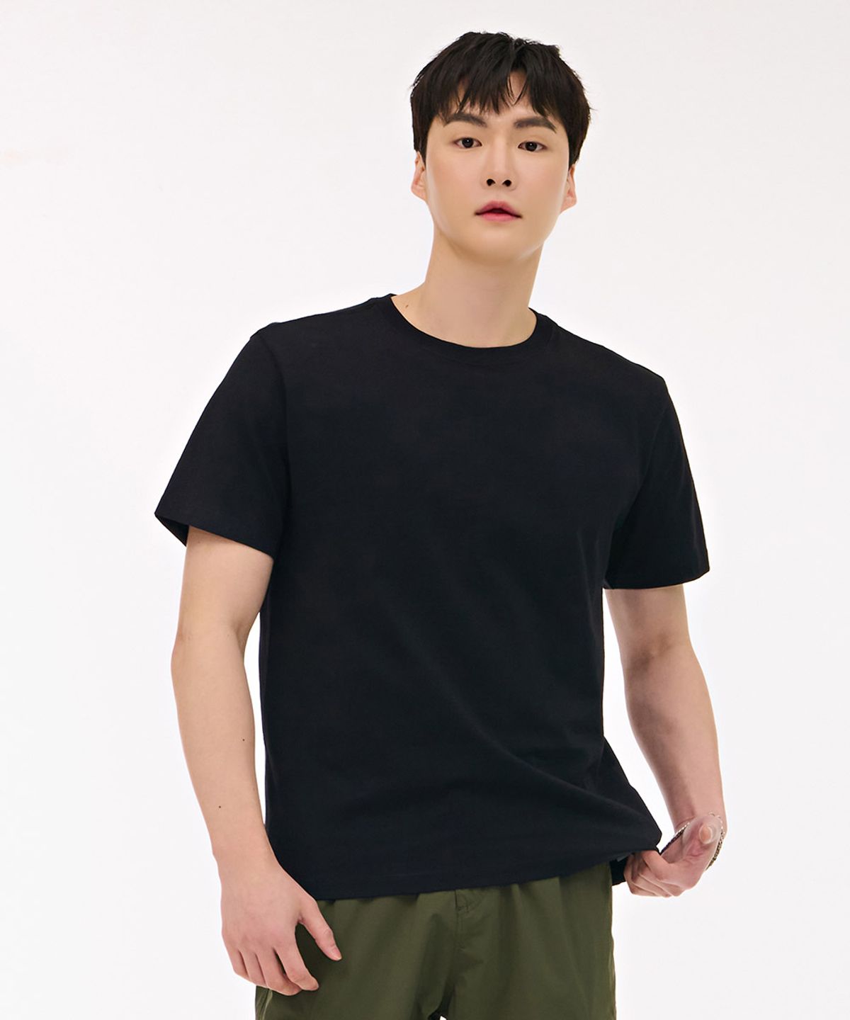 체이스컬트(CHASECULT) 공용 2PACK 반팔 티셔츠-블랙