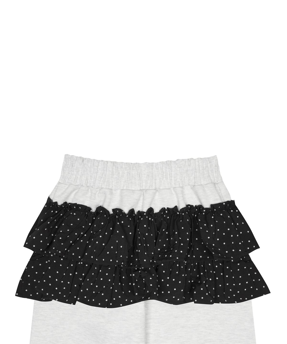 러브이즈트루(LUVISTRUE) IM PATTERN FRILL PANTS(LIGHT GRAY)