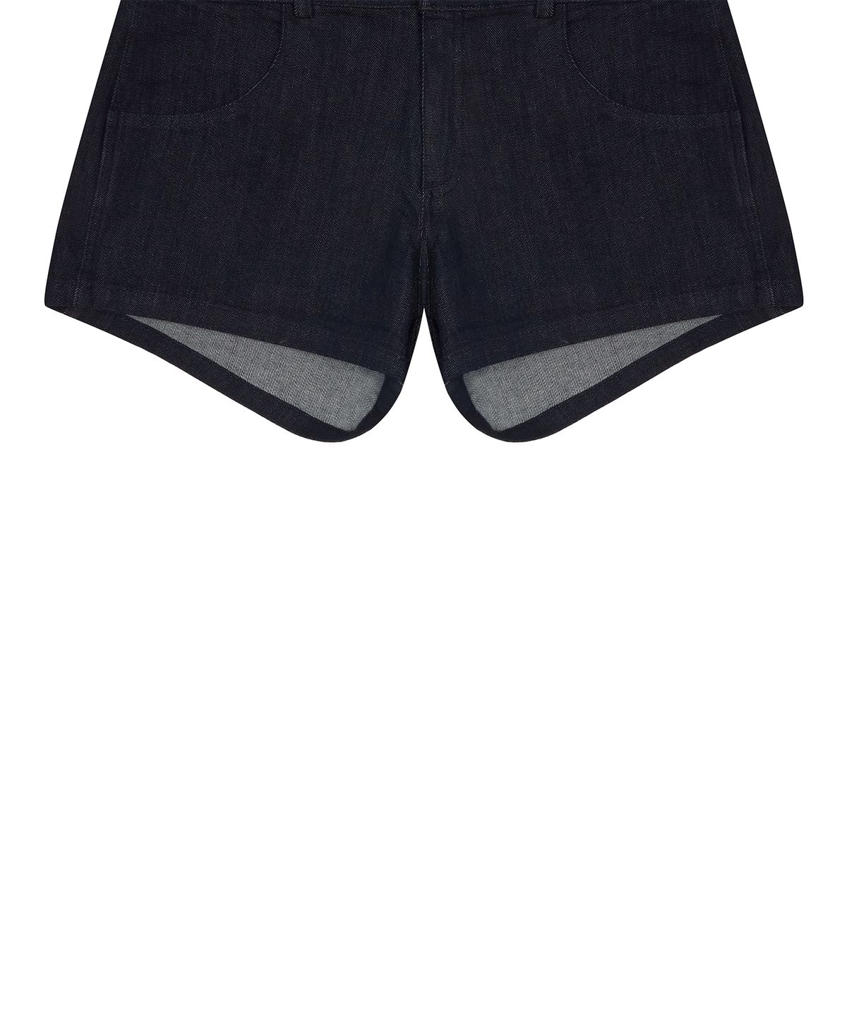러브이즈트루(LUVISTRUE) IM DENIM STAR PATCH SHORTS(NAVY)
