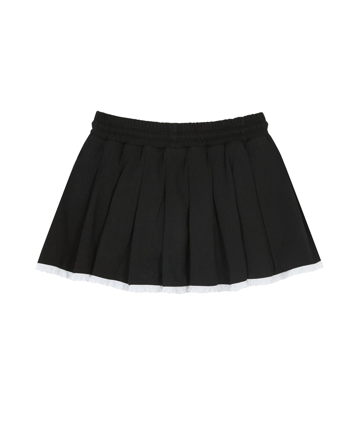 러브이즈트루(LUVISTRUE) IM SHORT PLEATS SKIRT(BLACK)