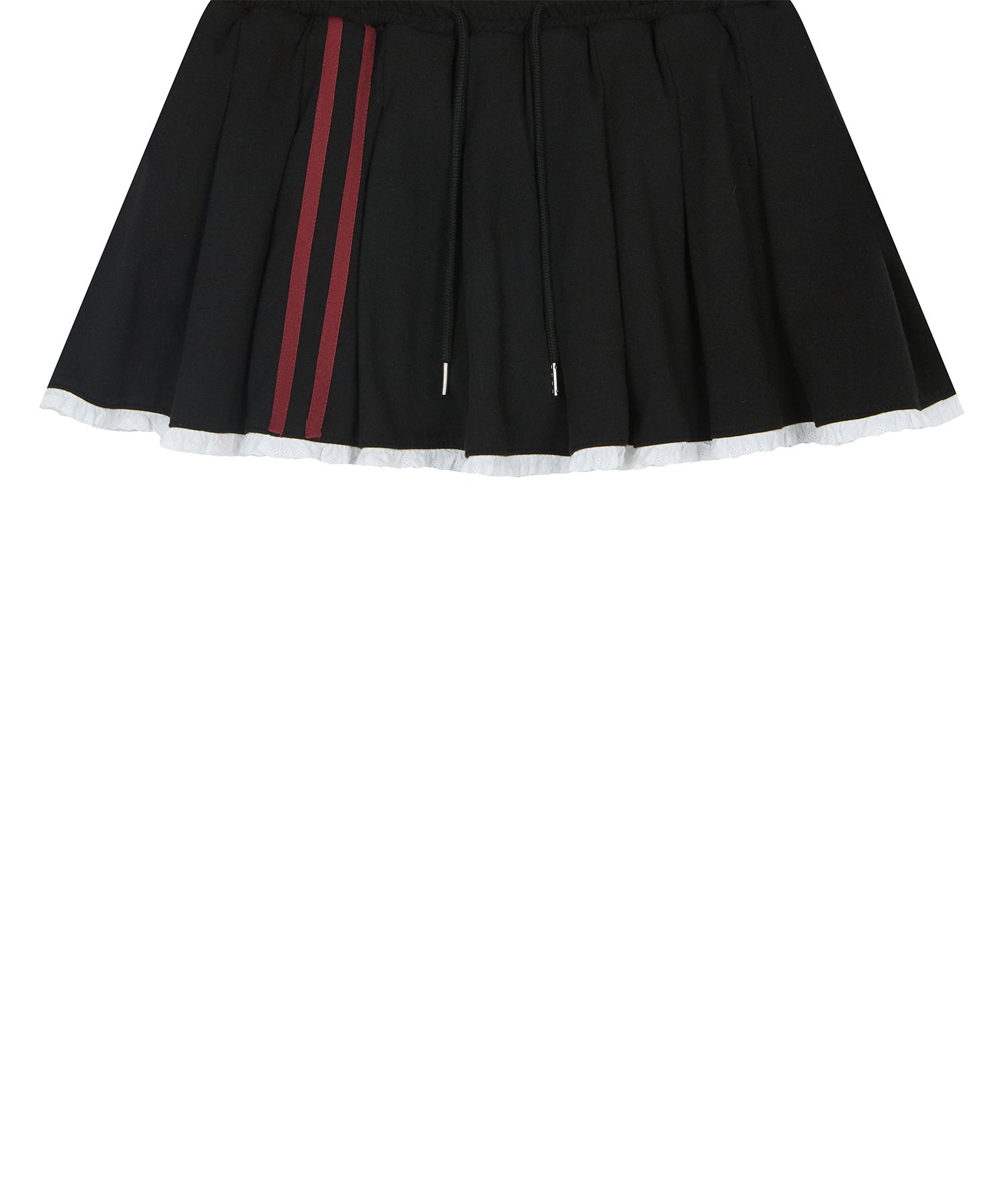 MUSINSA | LUV IS TRUE IM SHORT PLEATS SKIRT(BLACK)