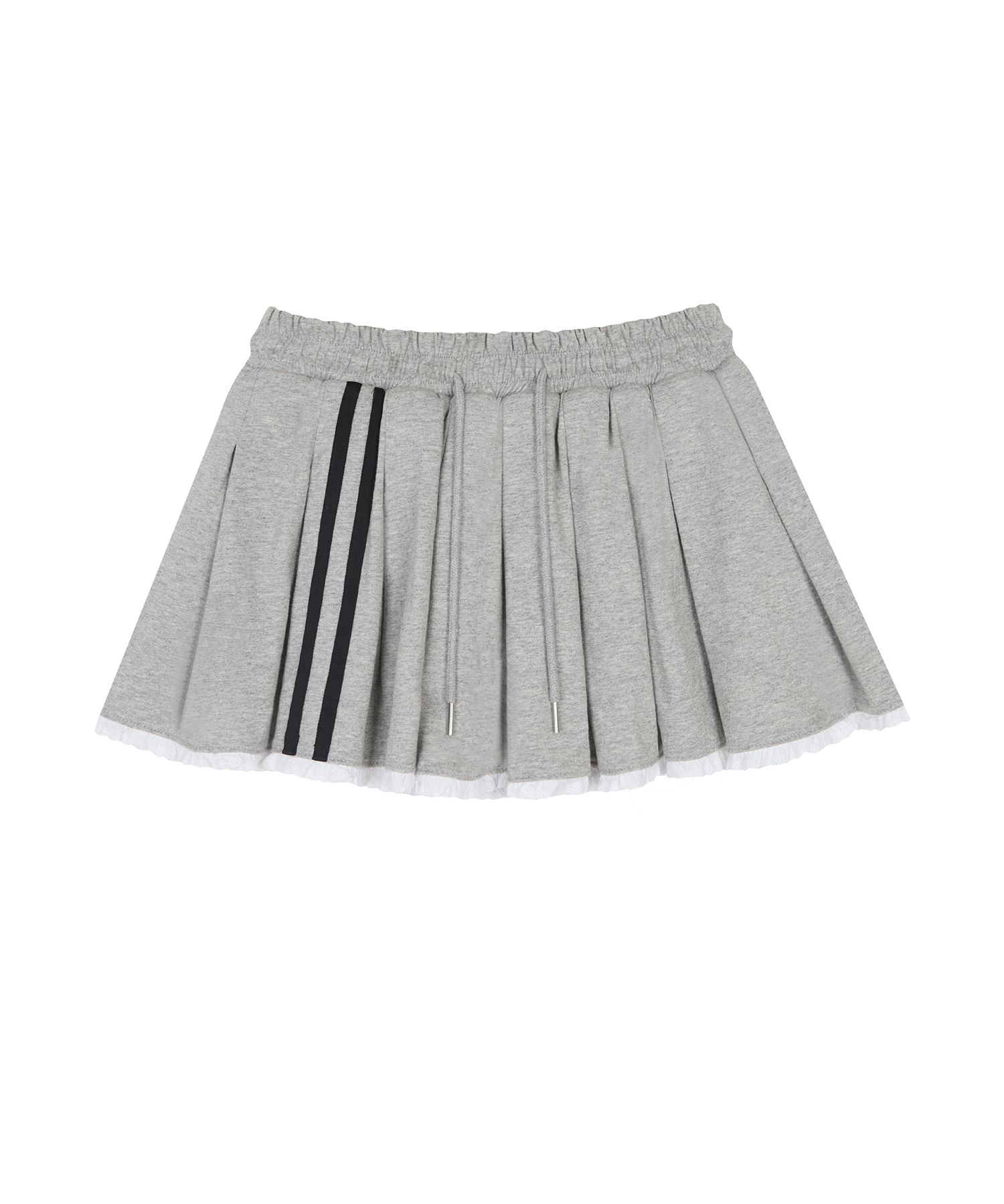 MUSINSA | LUV IS TRUE IM SHORT PLEATS SKIRT(GRAY)