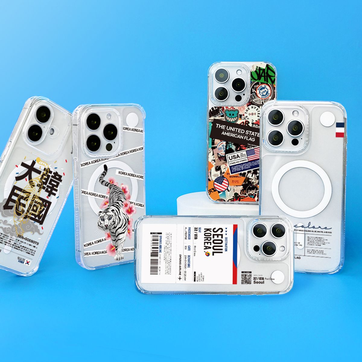 디팍스(D'PARKS) B 디자인 교체형 맥세이프 케이스 세트 - IPHONE SET (커버+맥세이프케이스)