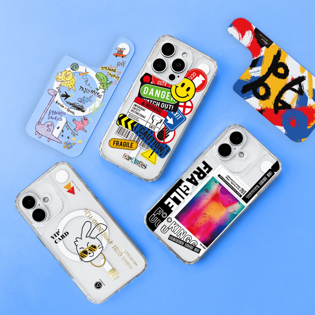 디팍스(D'PARKS) B 디자인 교체형 맥세이프 케이스 세트 - IPHONE SET (커버+맥세이프케이스)