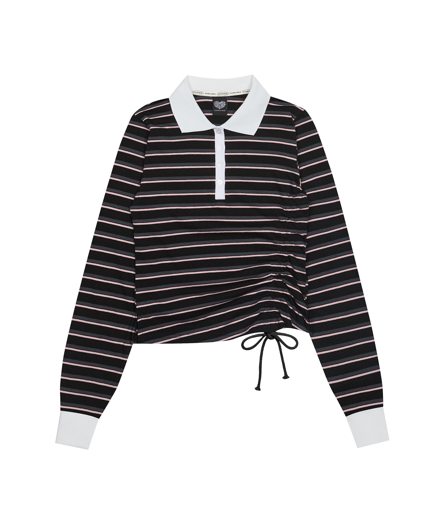 [LUV IS TRUE]★25SS★韓国人気★IM STRING RUGBY TEE MUSINSA公式 | LUV IS TRUE IM STRING RUGBY TEE(BLACK)