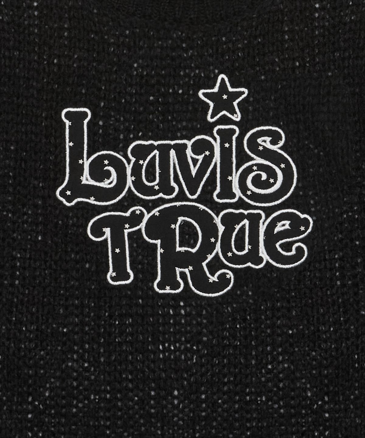 러브이즈트루(LUVISTRUE) IM STAR PATCH KNIT(BLACK)