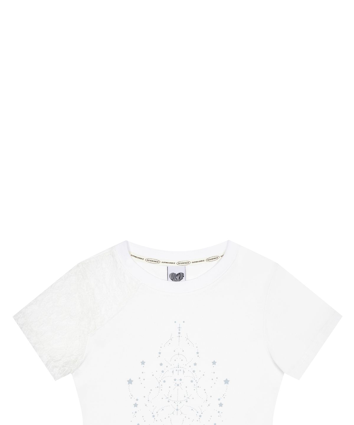 러브이즈트루(LUVISTRUE) IM LACE POINT TEE(WHITE)