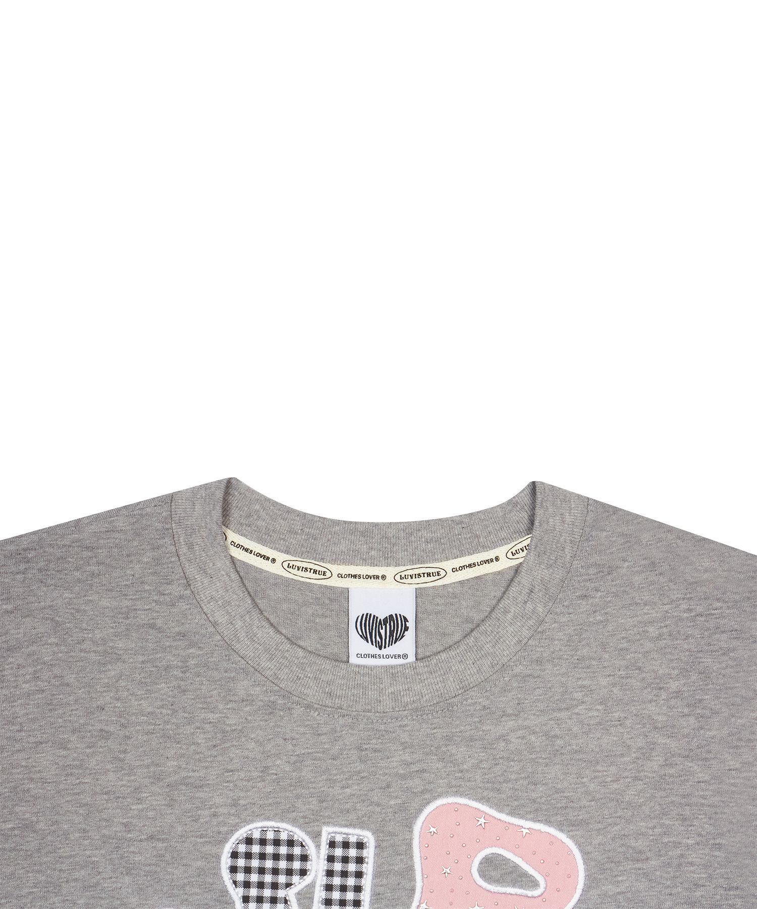 MUSINSA公式 | LUV IS TRUE LVTR PATCH TEE(GRAY)