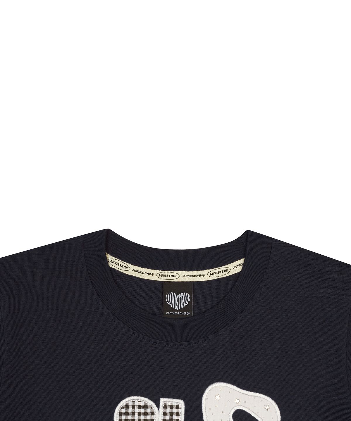 러브이즈트루(LUVISTRUE) LVTR PATCH TEE(NAVY)