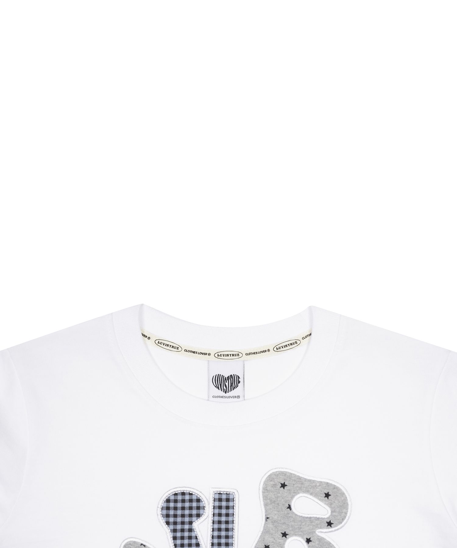 MUSINSA公式 | LUV IS TRUE LVTR PATCH TEE(WHITE)