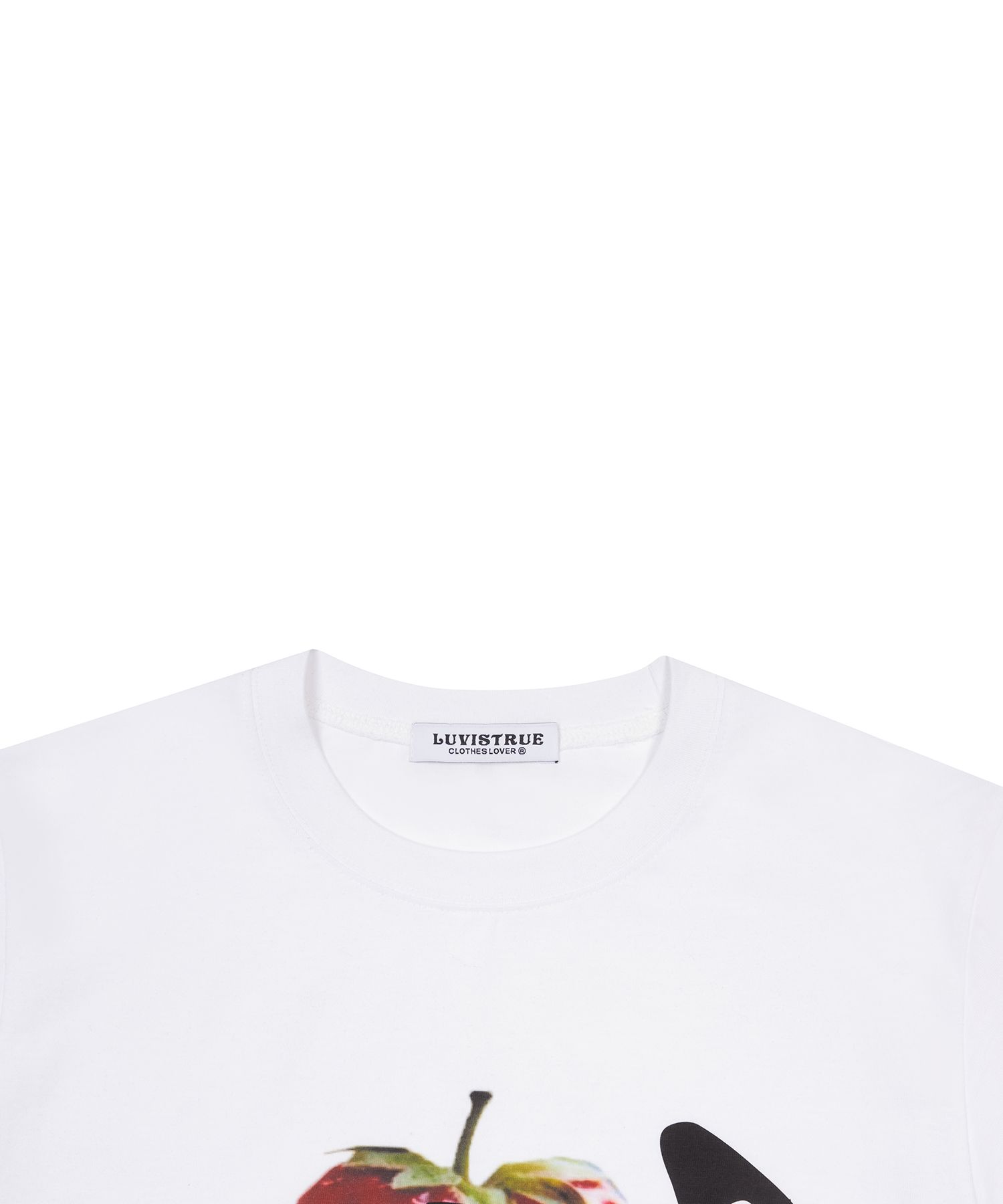 MUSINSA公式 | LUV IS TRUE IM HOW DEEP STRAWBERRY TEE(WHITE)