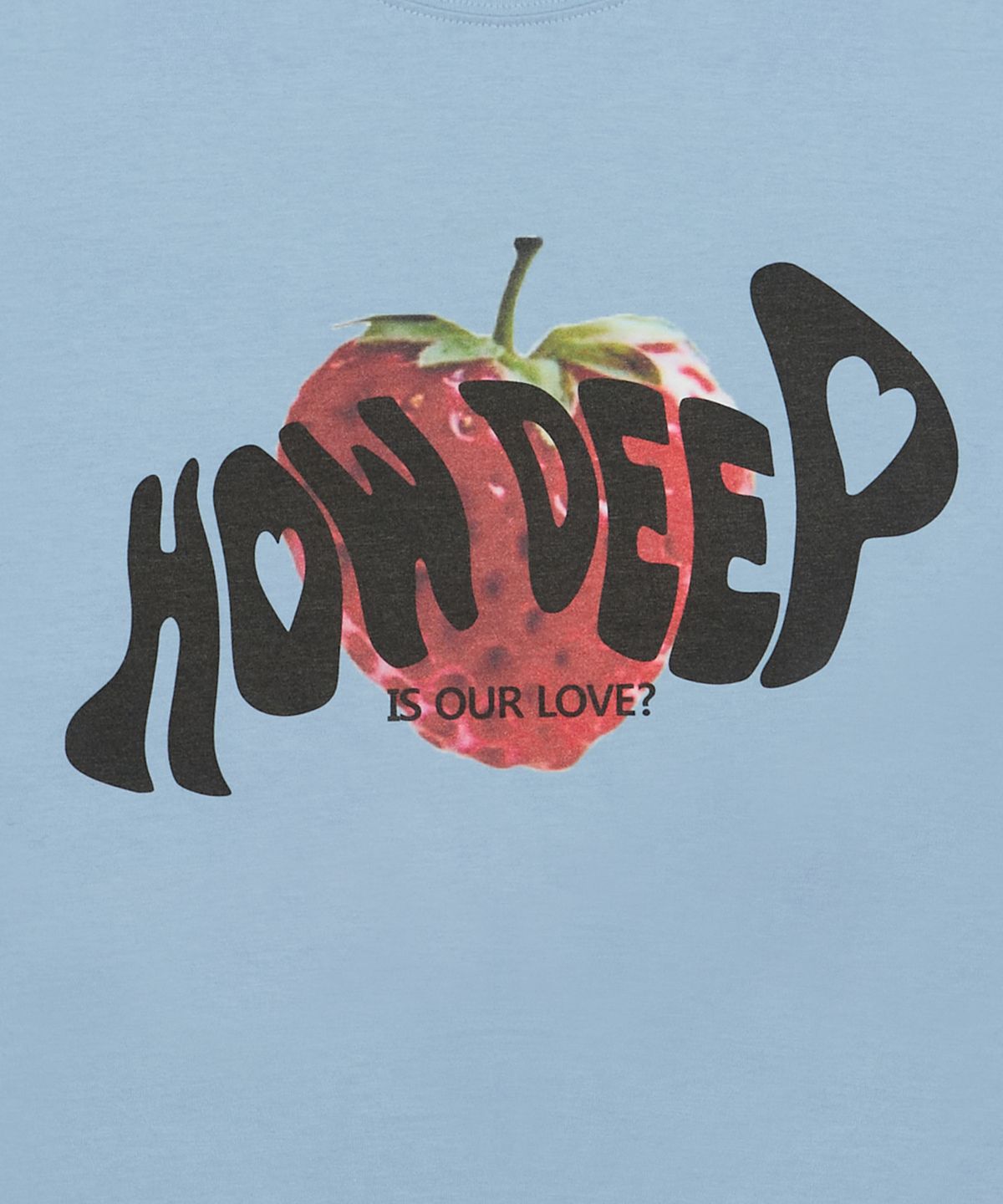 러브이즈트루(LUVISTRUE) IM HOW DEEP STRAWBERRY TEE(BLUE)