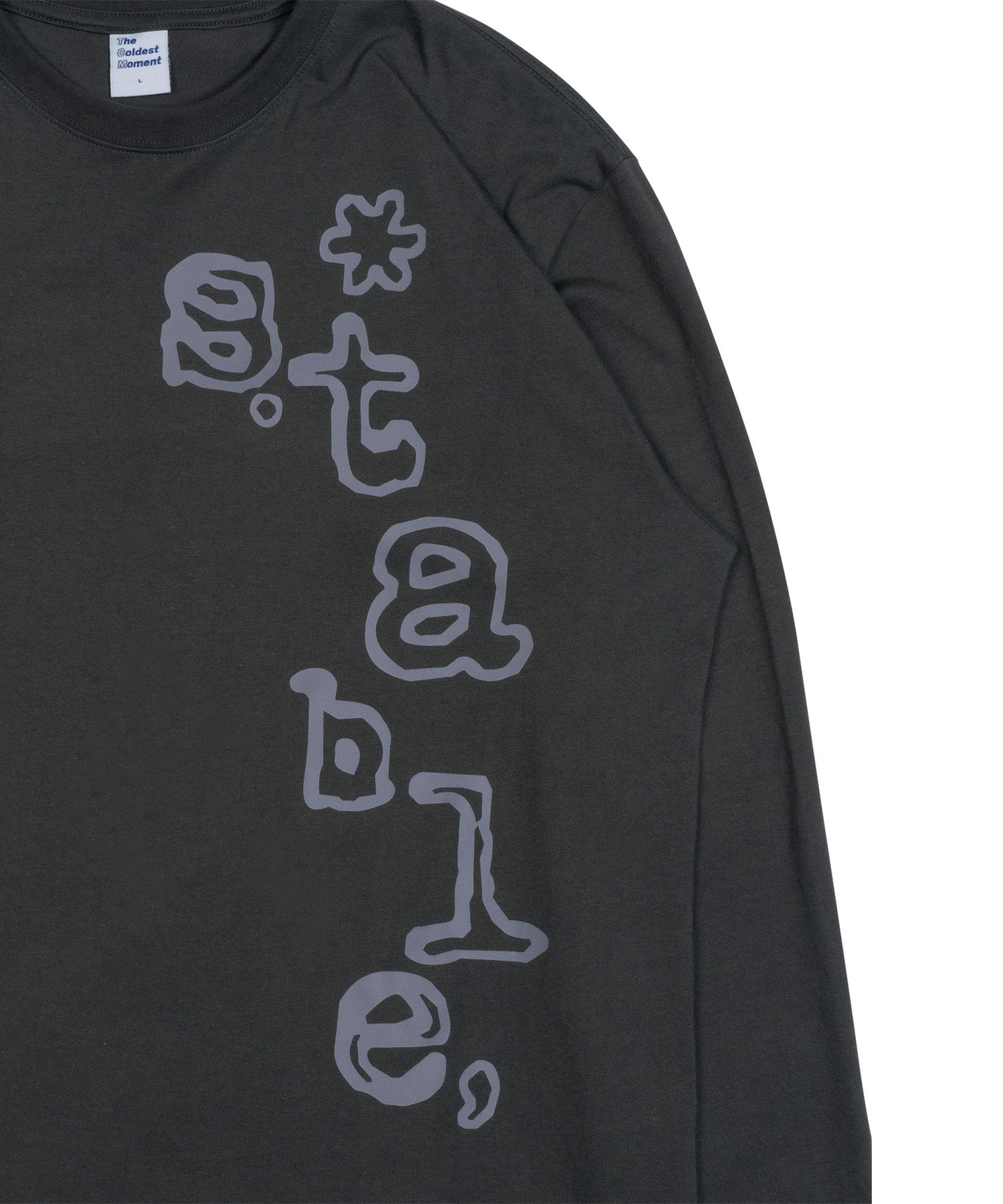 MUSINSA | THE COLDEST MOMENT TCM stable long sleeve (charcoal)