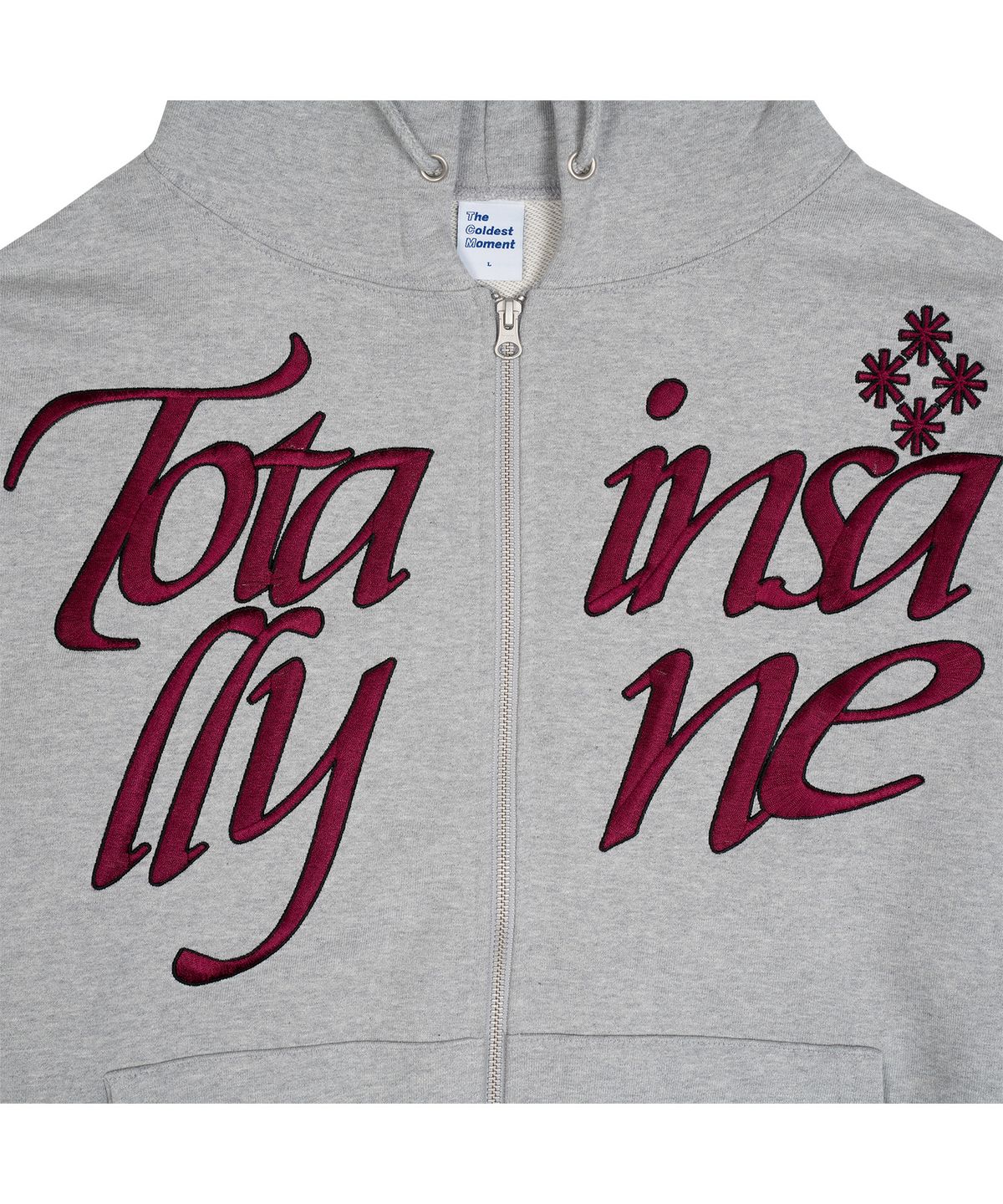 더콜디스트모먼트(THE COLDEST MOMENT) TCM totally hooded zip-up (grey)