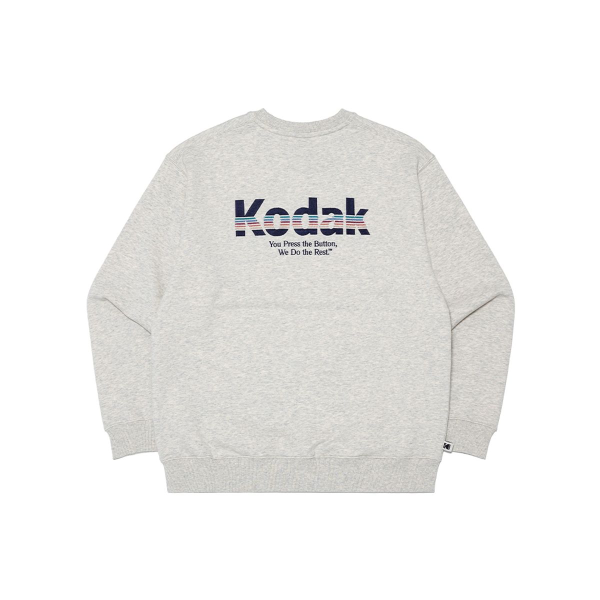 코닥(KODAK) 레인보우 빅로고 맨투맨 OATMEAL