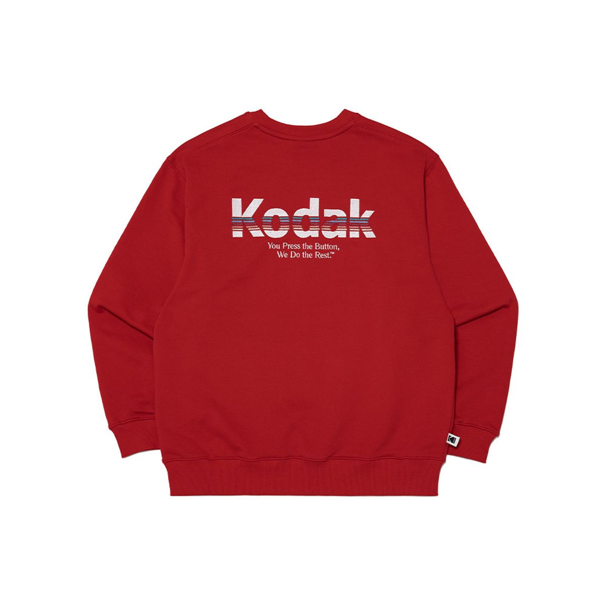 코닥(KODAK) 레인보우 빅로고 맨투맨 RED