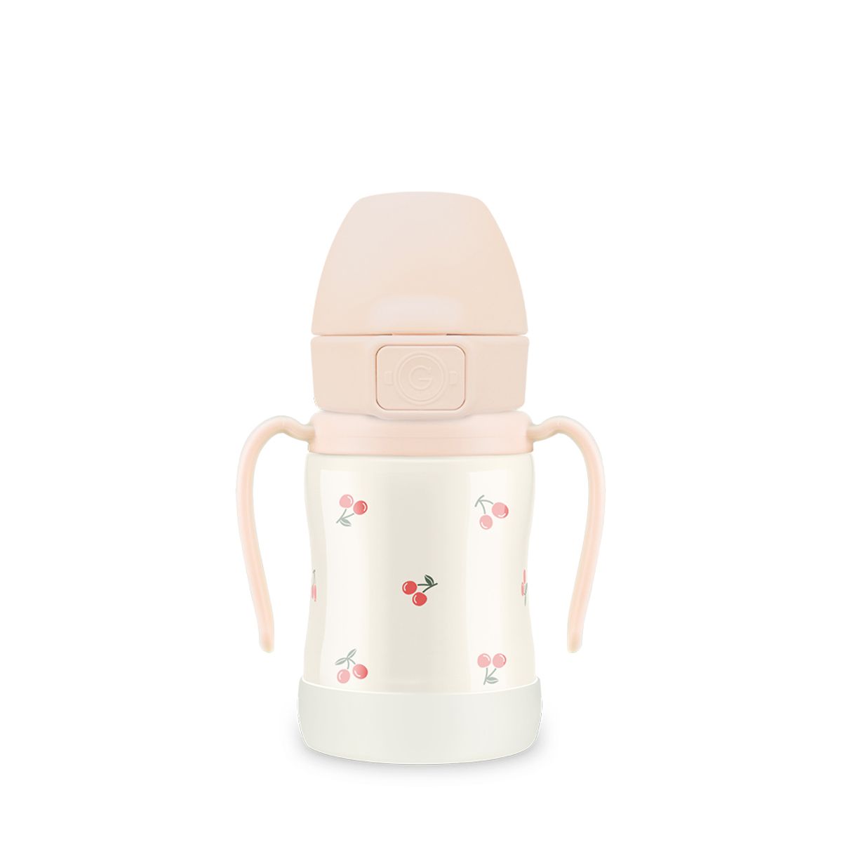 그로미미(GROSMIMI) 원터치 스테인리스 빨대컵 체리쉬 200ml (스윗피치)