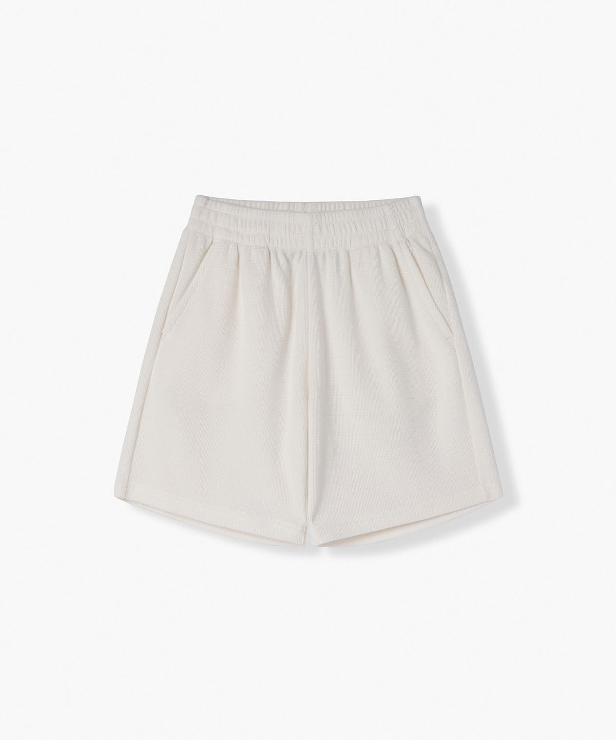 무신사 스탠다드 키즈(MUSINSA STANDARD KIDS) 와플 라운지 쇼츠 [아이보리]