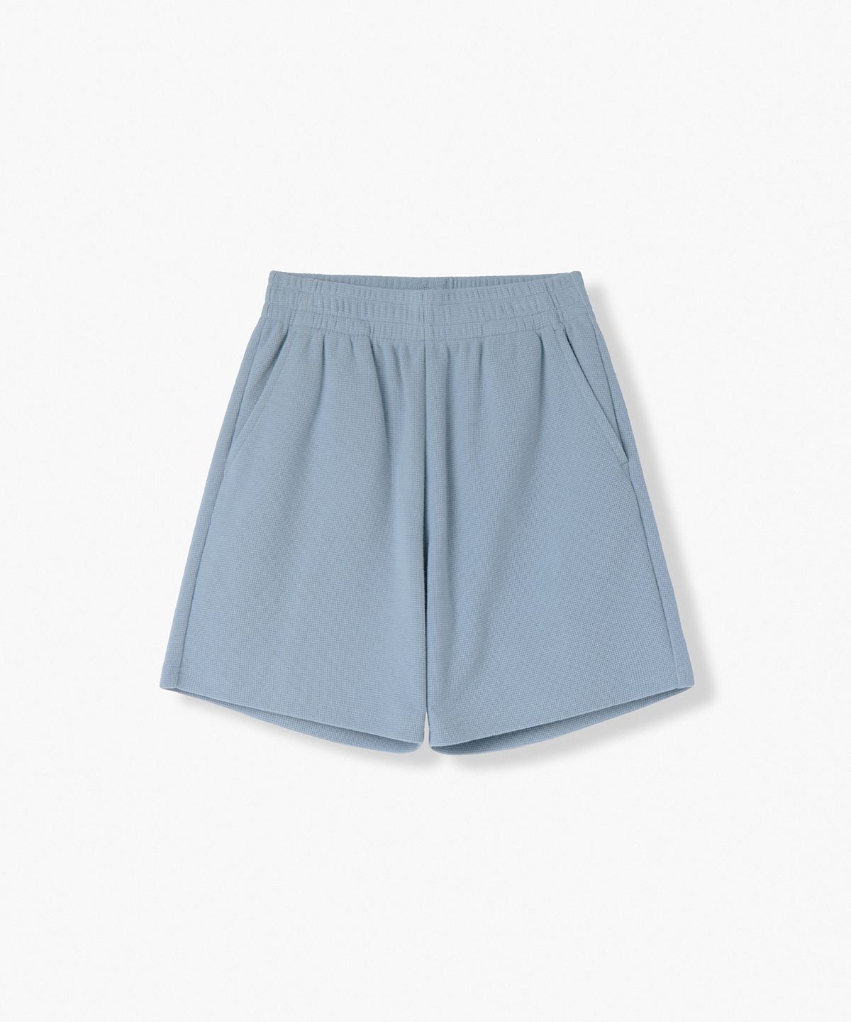 무신사 스탠다드 키즈(MUSINSA STANDARD KIDS) 와플 라운지 쇼츠 [블루 그레이]