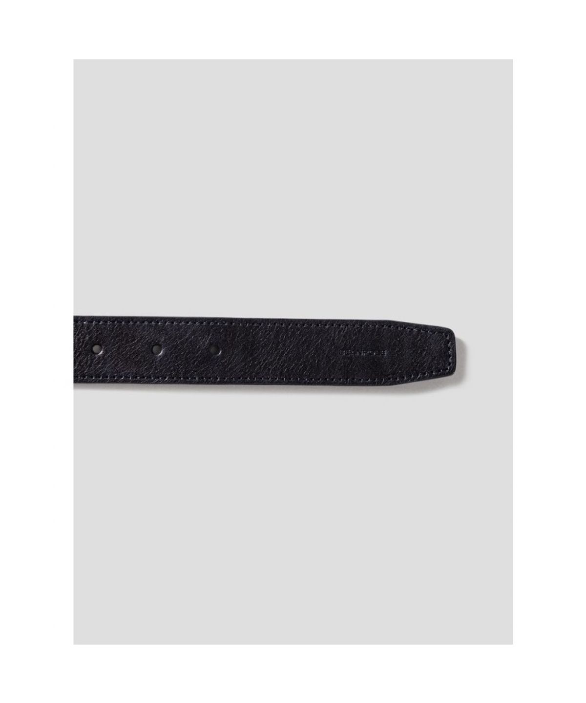 빈폴 액세서리(BEANPOLE ACCESSORY) 가죽 짜임 사각 버클 벨트 - 네이비