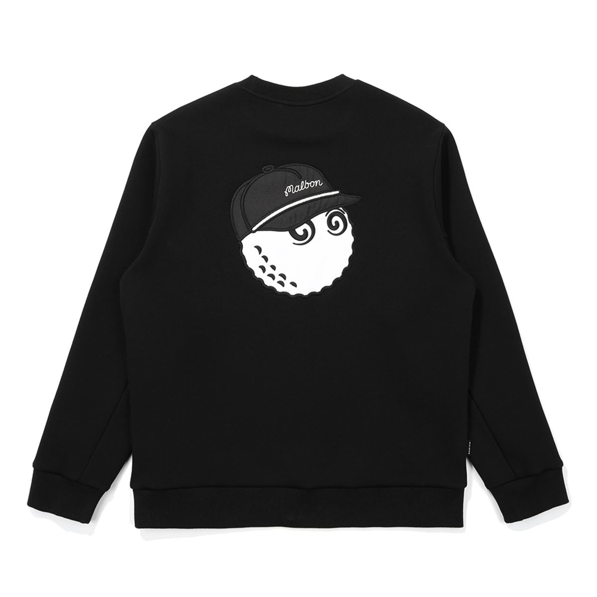 말본 골프(MALBON GOLF) 말본 에센셜 라운드 맨투맨 BLACK (MAN)