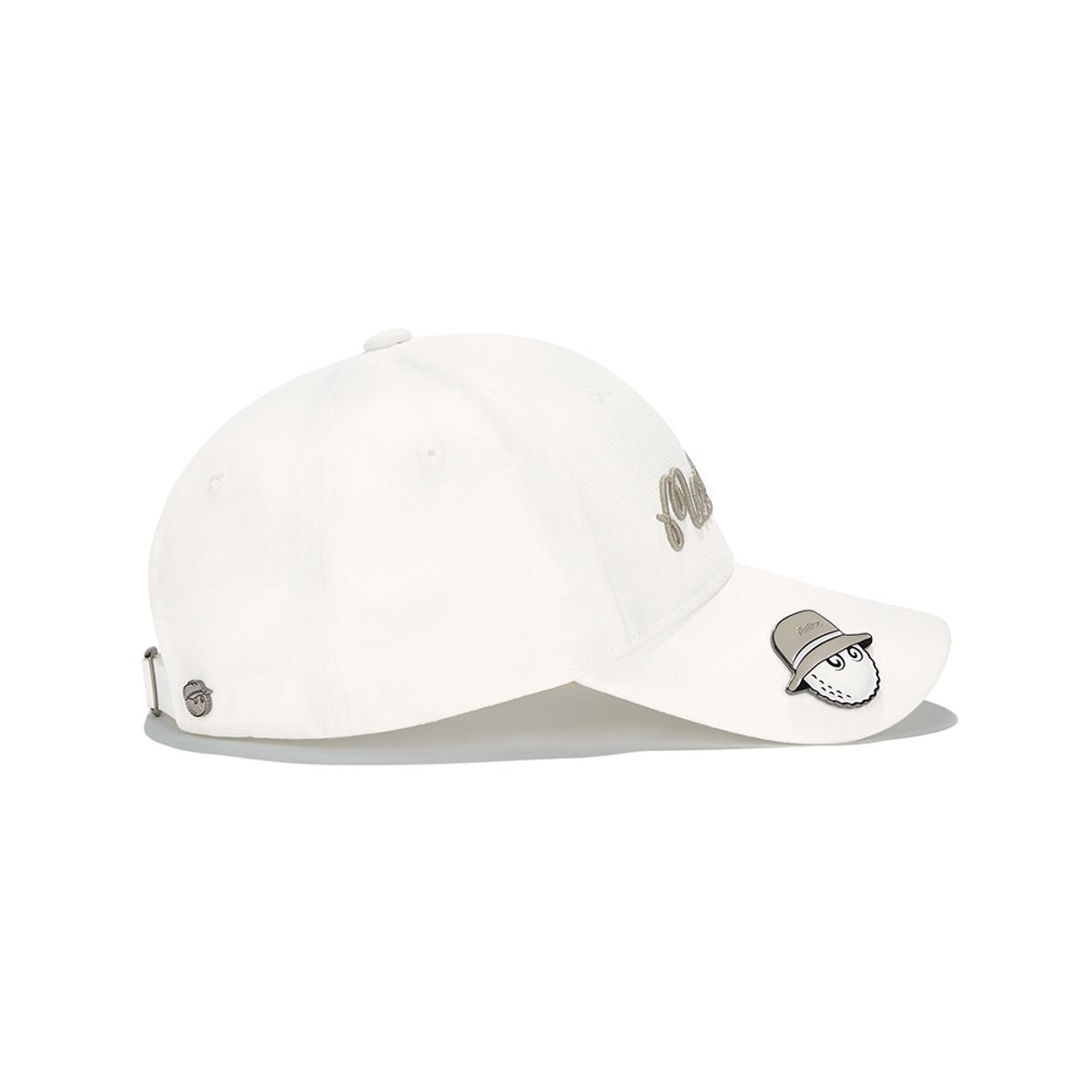 말본 골프(MALBON GOLF) 베이직 볼마커 볼캡 IVORY (MAN)