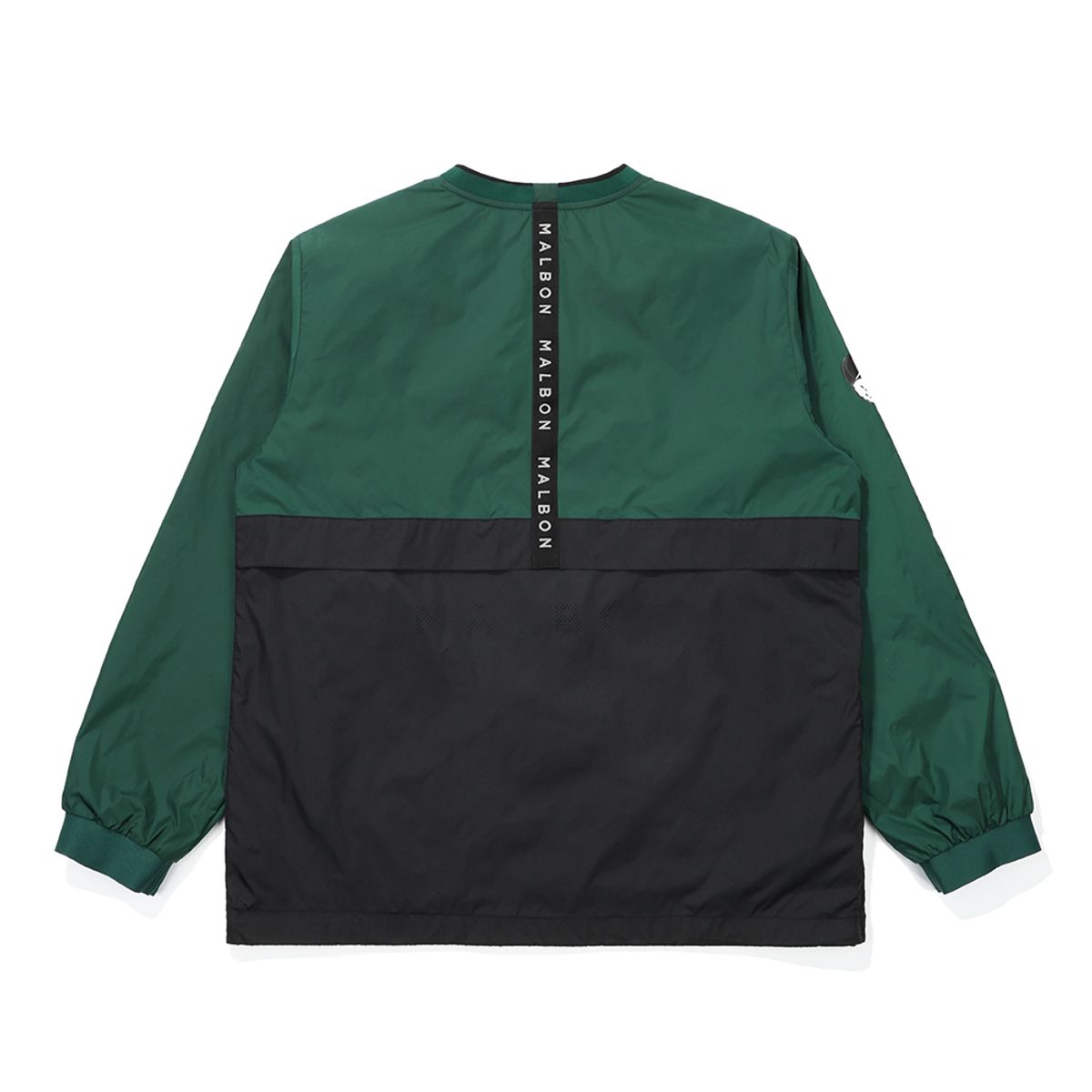 말본 골프(MALBON GOLF) V-NECK 컬러 블럭 메쉬 안감 피스테 GREEN (MAN)
