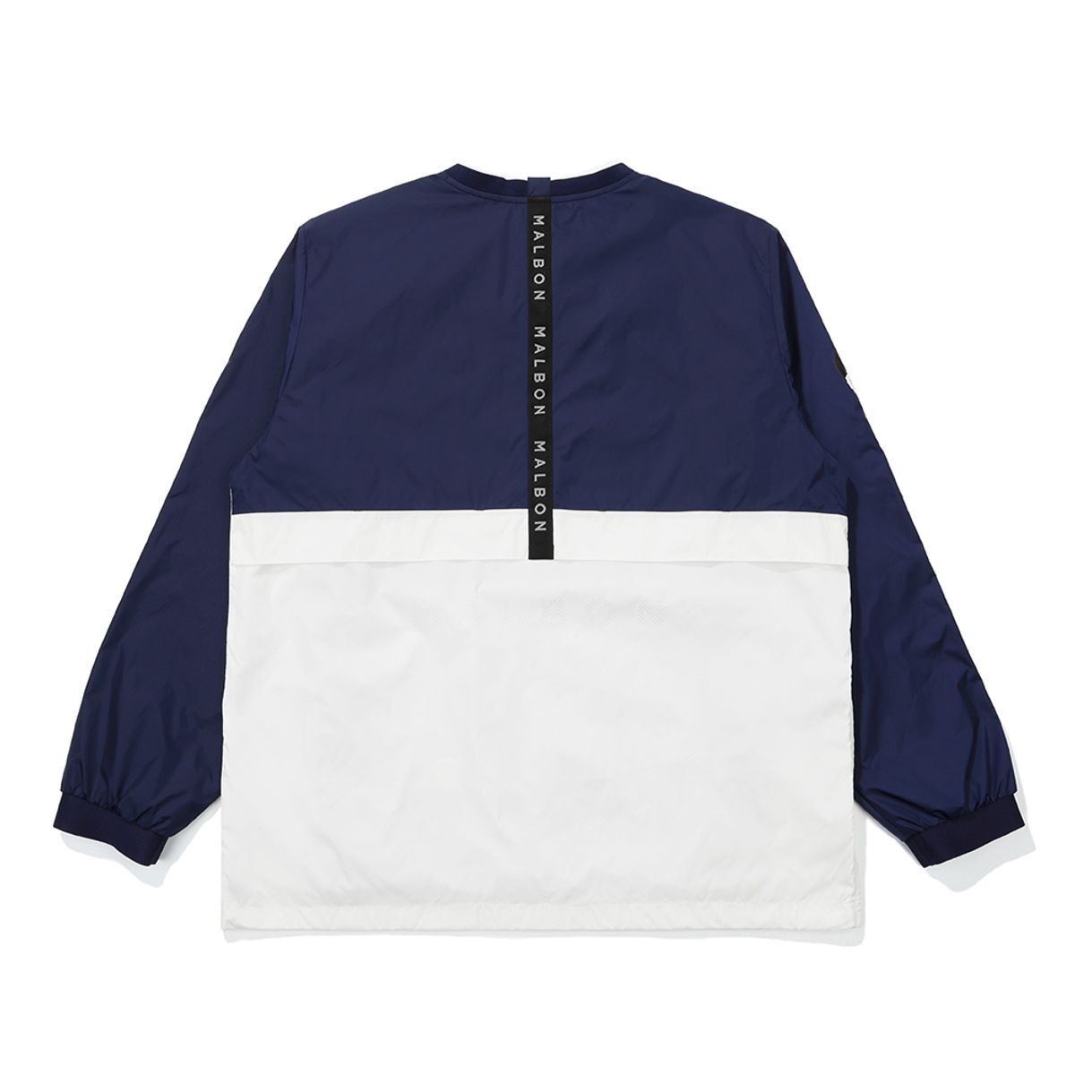 말본 골프(MALBON GOLF) V-NECK 컬러 블럭 메쉬 안감 피스테 BLUE (MAN)
