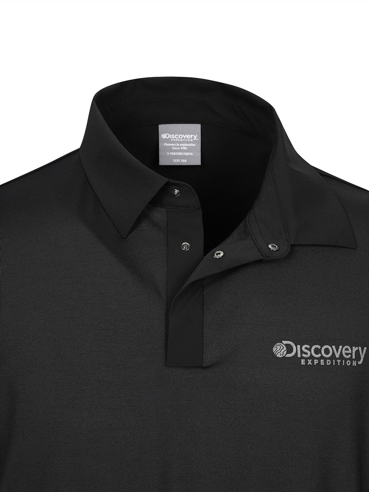 디스커버리 익스페디션(DISCOVERY EXPEDITION) 프레시벤트 남성 메쉬 하이브리드 카라티 (BLACK)