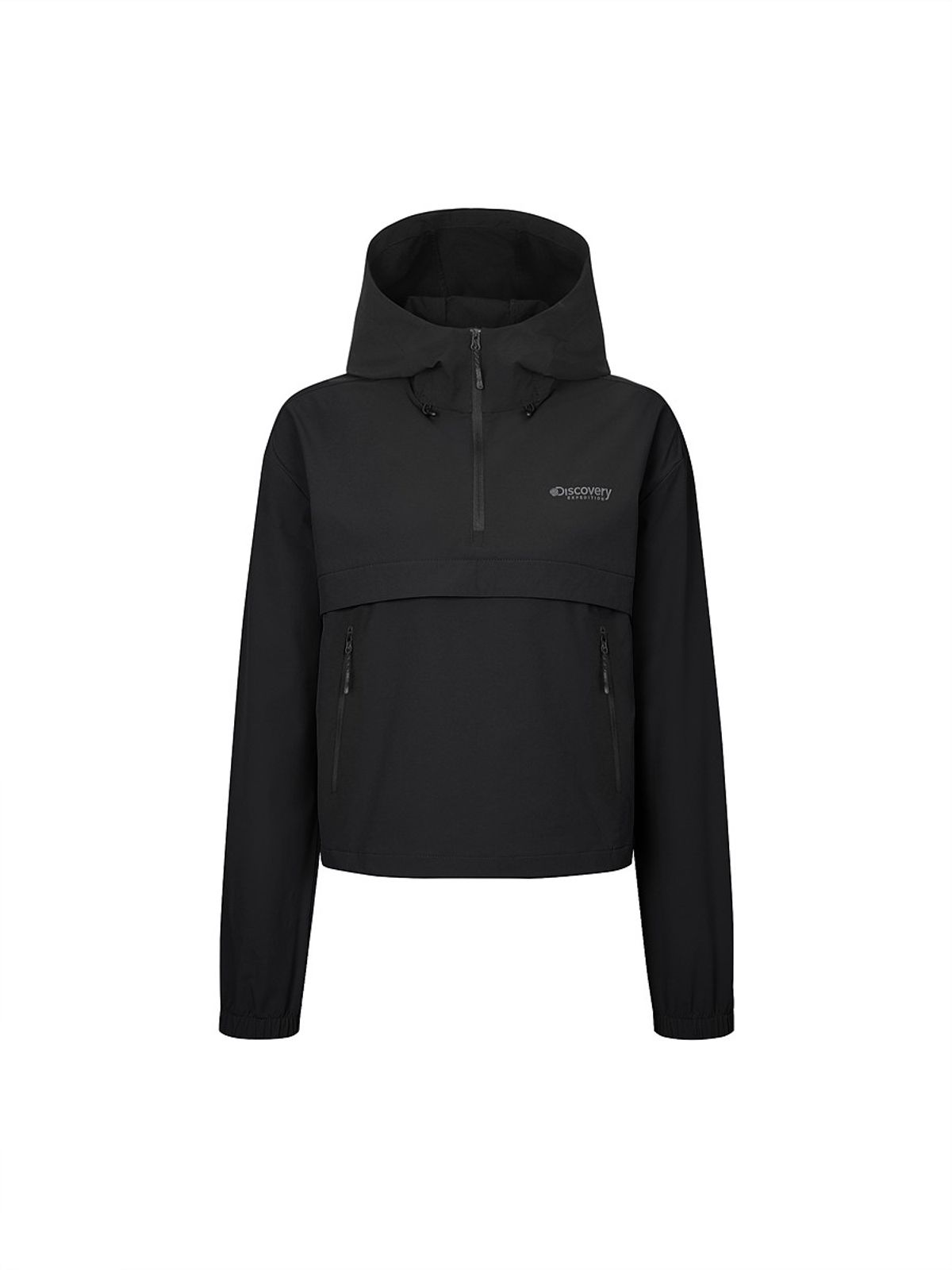 디스커버리 익스페디션(DISCOVERY EXPEDITION) 여성 우븐 트레이닝 아노락 (BLACK)