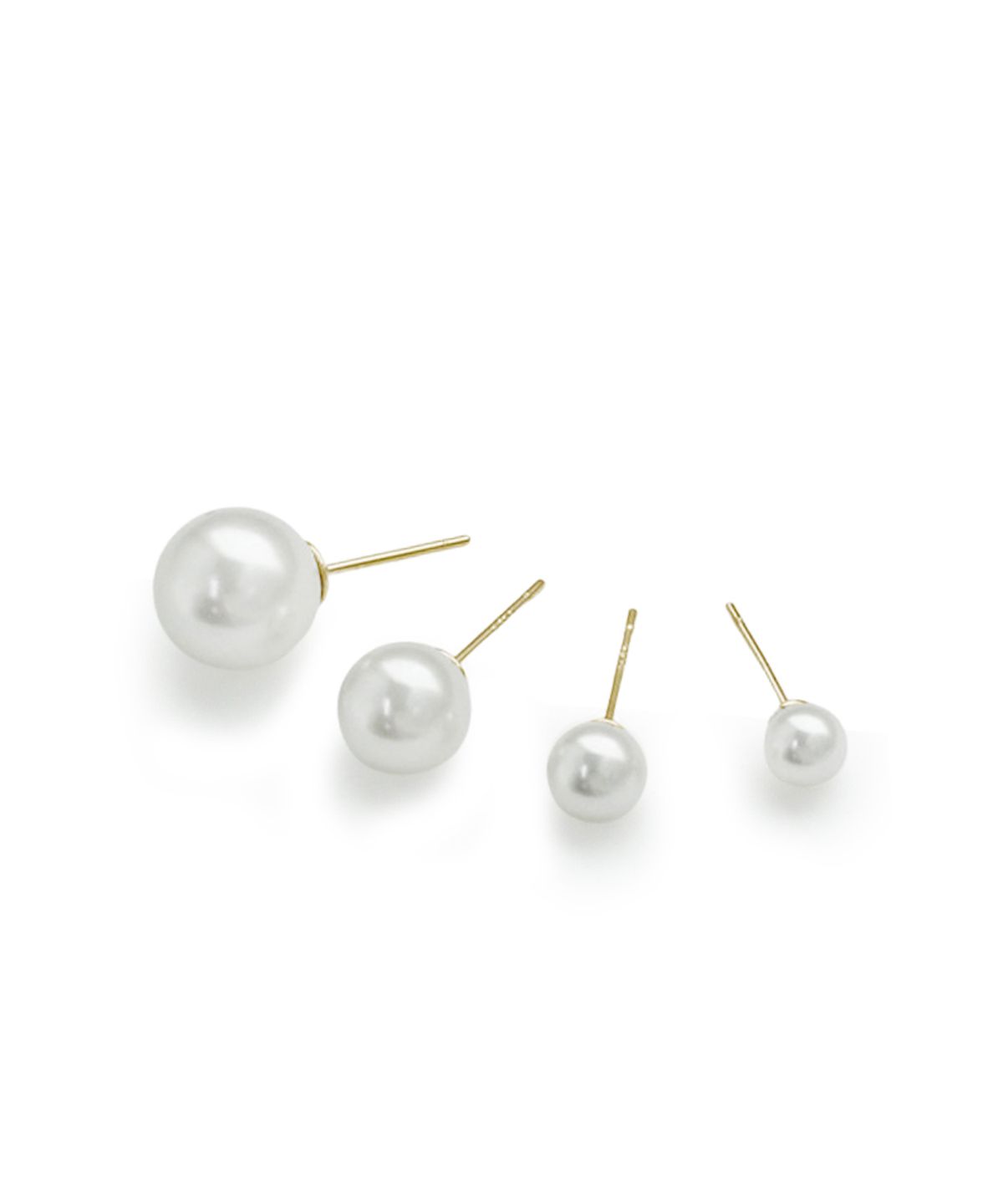 디모멘트(DMOMENT) [4Size] Lumiere 14K Gold 스와로브스키 진주 귀걸이