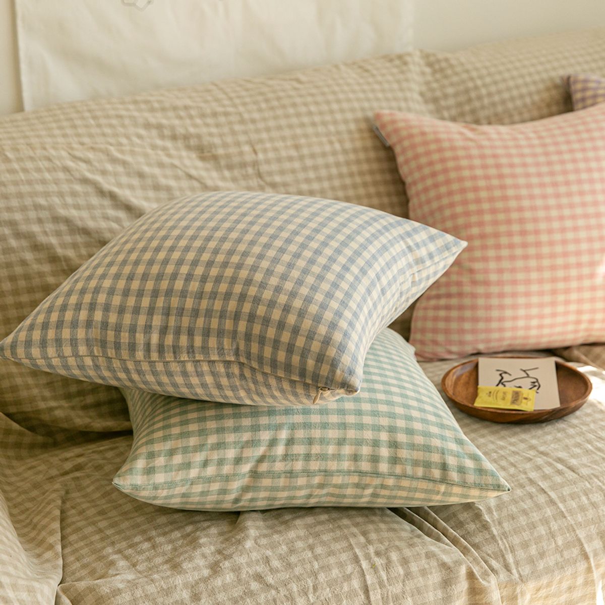 쿠션이야기(CUSHIONSTORY) 캔디 멜란지 쿠션 커버 라일락