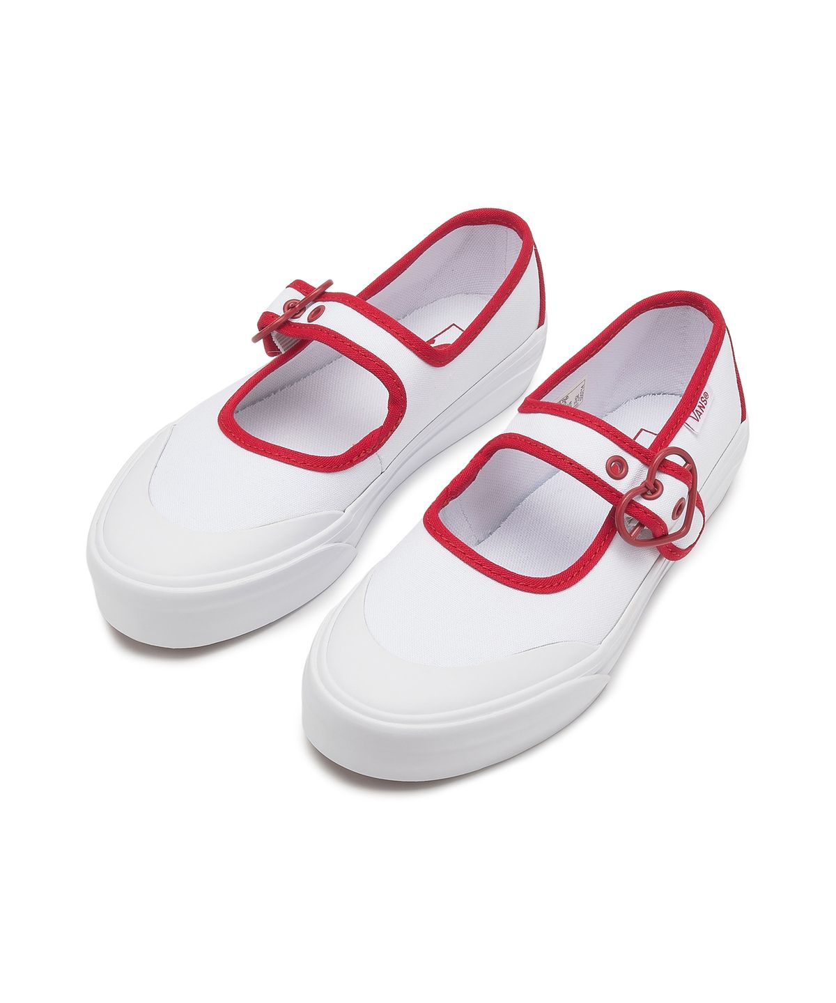 반스 키즈(VANS KIDS) 메리제인 키즈 - 러브 반스 트루 화이트/레드 / VN000CYKYF91