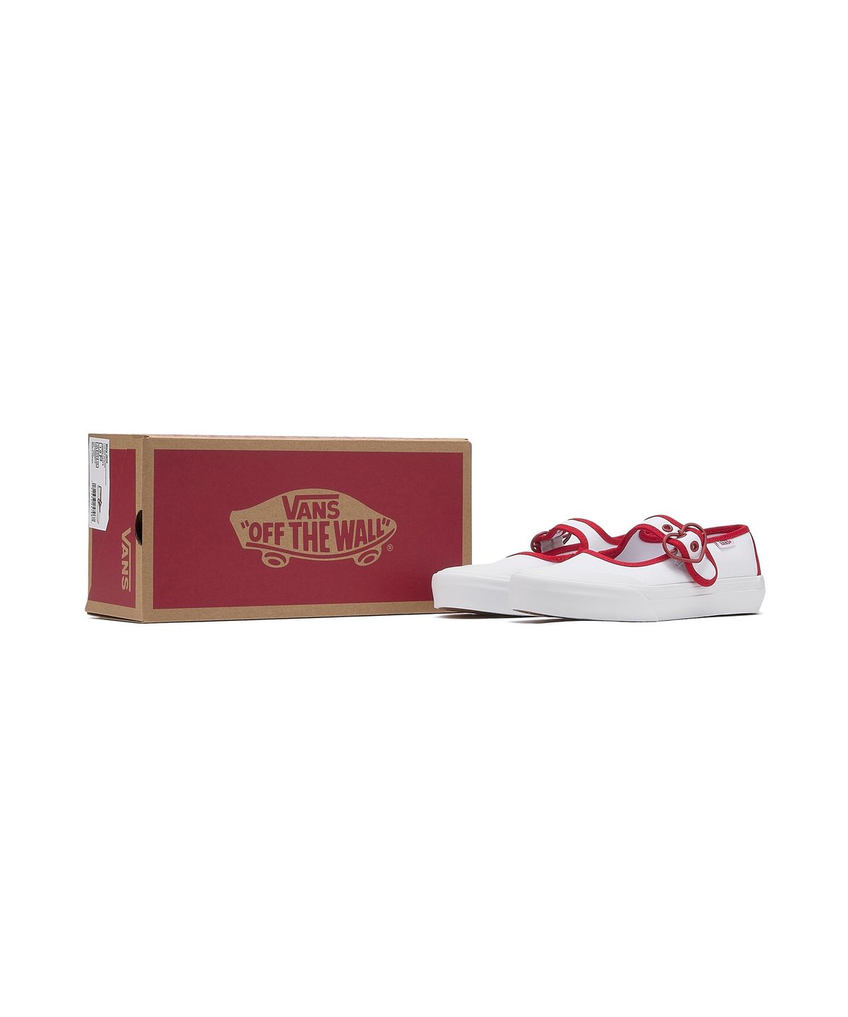 반스 키즈(VANS KIDS) 메리제인 키즈 - 러브 반스 트루 화이트/레드 / VN000CYKYF91