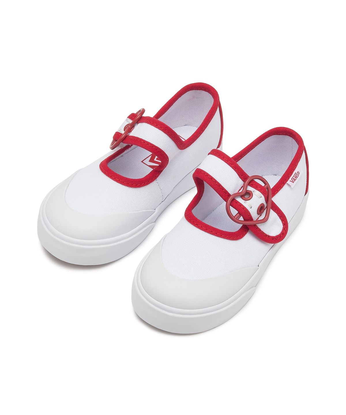 반스 키즈(VANS KIDS) 메리제인 토들러 - 러브 반스 트루 화이트/레드 / VN000CRYBJT1