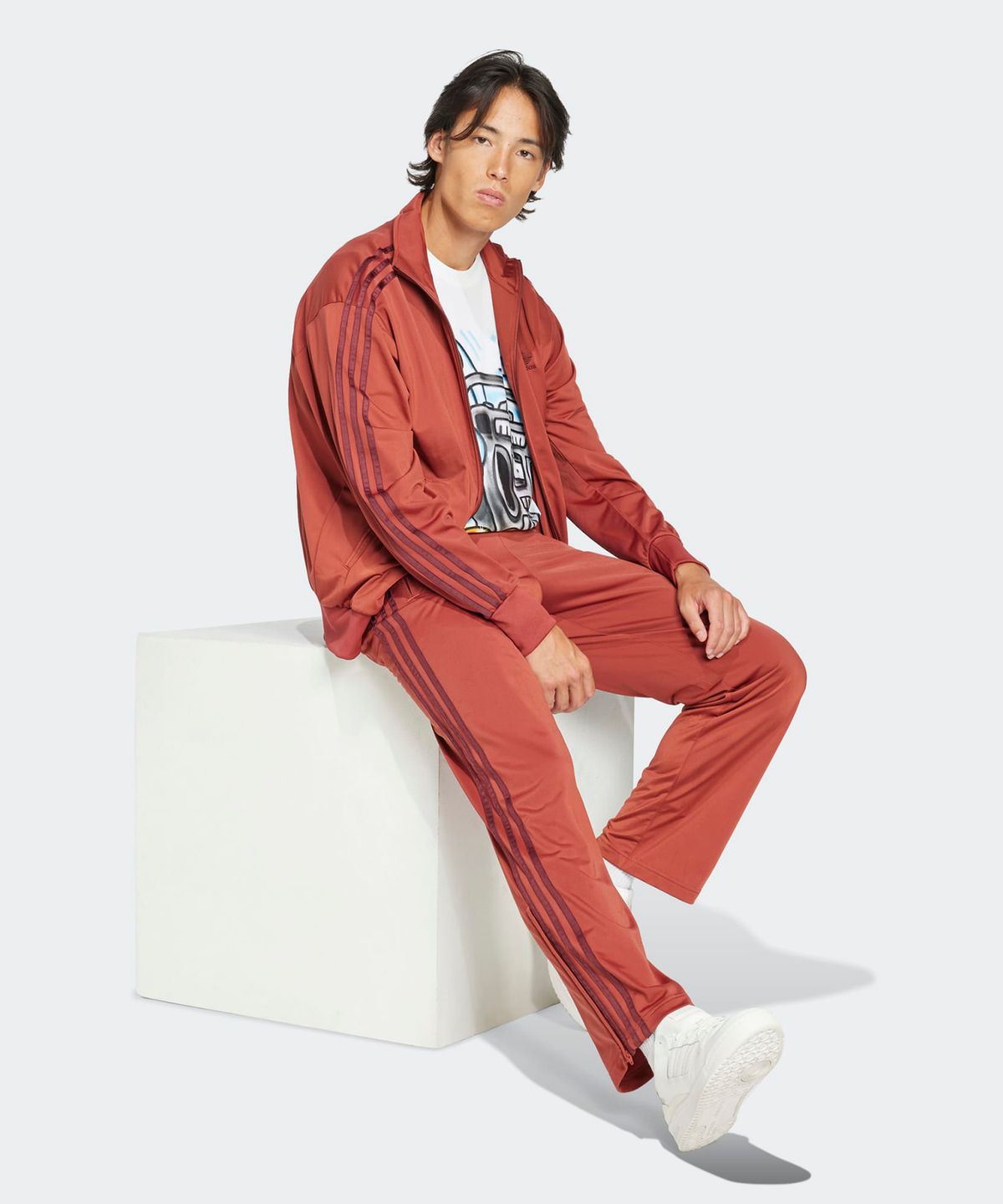 아디다스(ADIDAS) 파이어버드 트랙 팬츠 - 레드 / JP2541