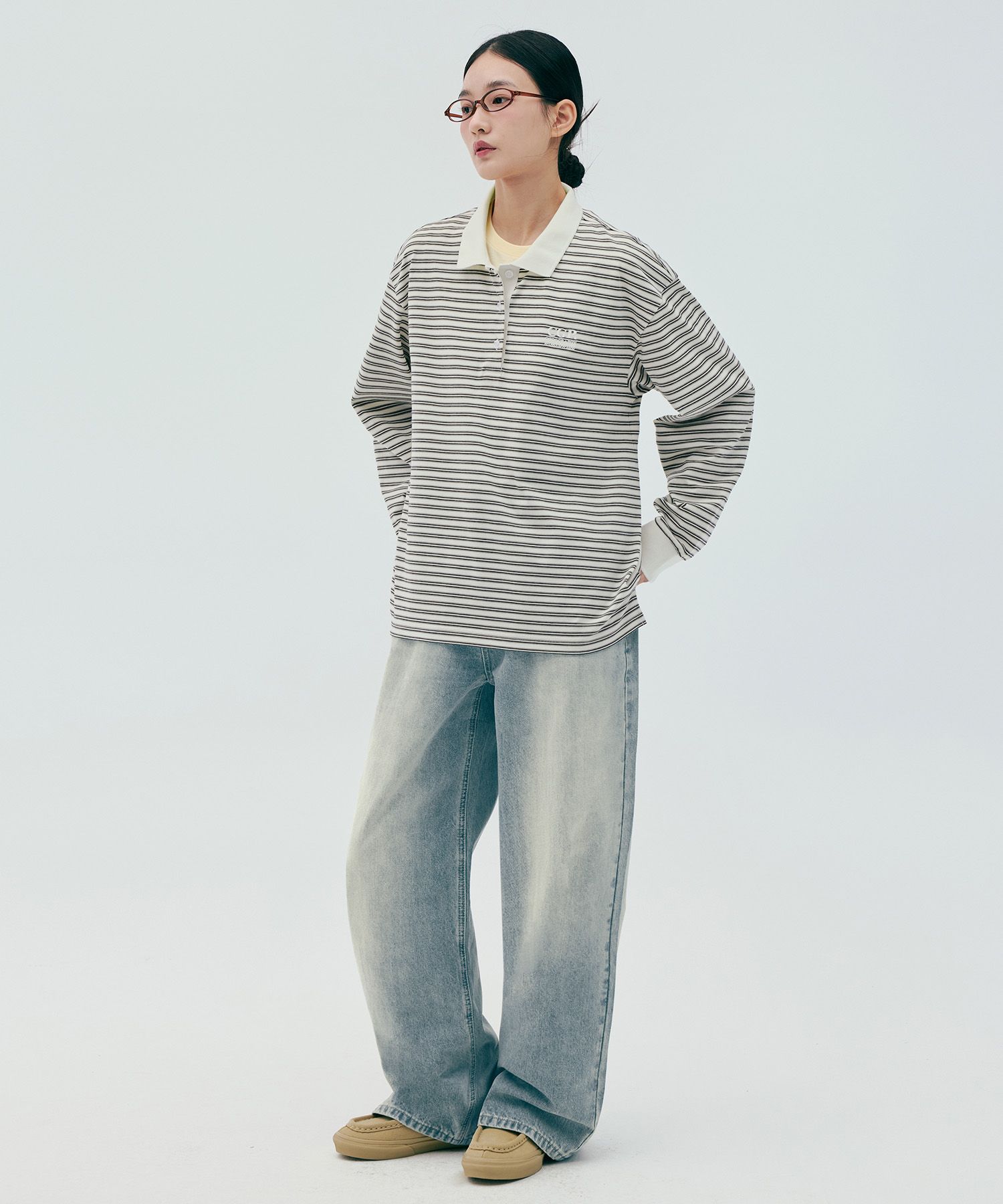 ★codegraphy★ Wide fit denim washed pants Washed blue CBESU MUSINSA | Codegraphy Wide fit denim washed pants_washed blue