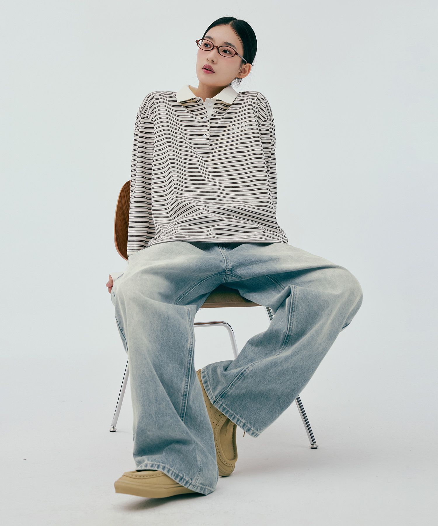 ★codegraphy★ Wide fit denim washed pants Washed blue CBESU MUSINSA | Codegraphy Wide fit denim washed pants_washed blue