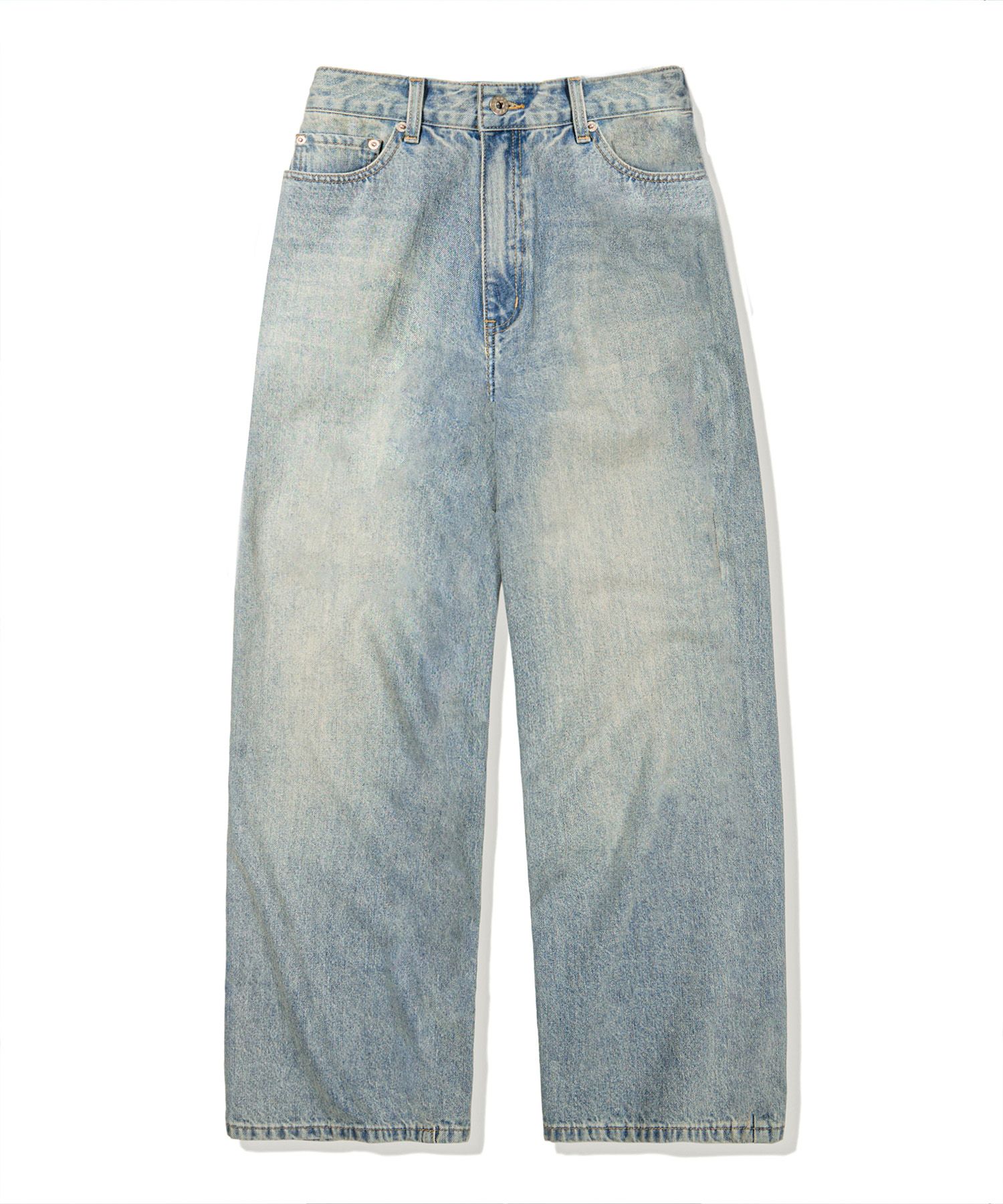 ボトムスその他 codegraphy Wide fit denim washed pants Washed blue MUSINSA公式 | Codegraphy Wide fit denim washed pants_washed blue