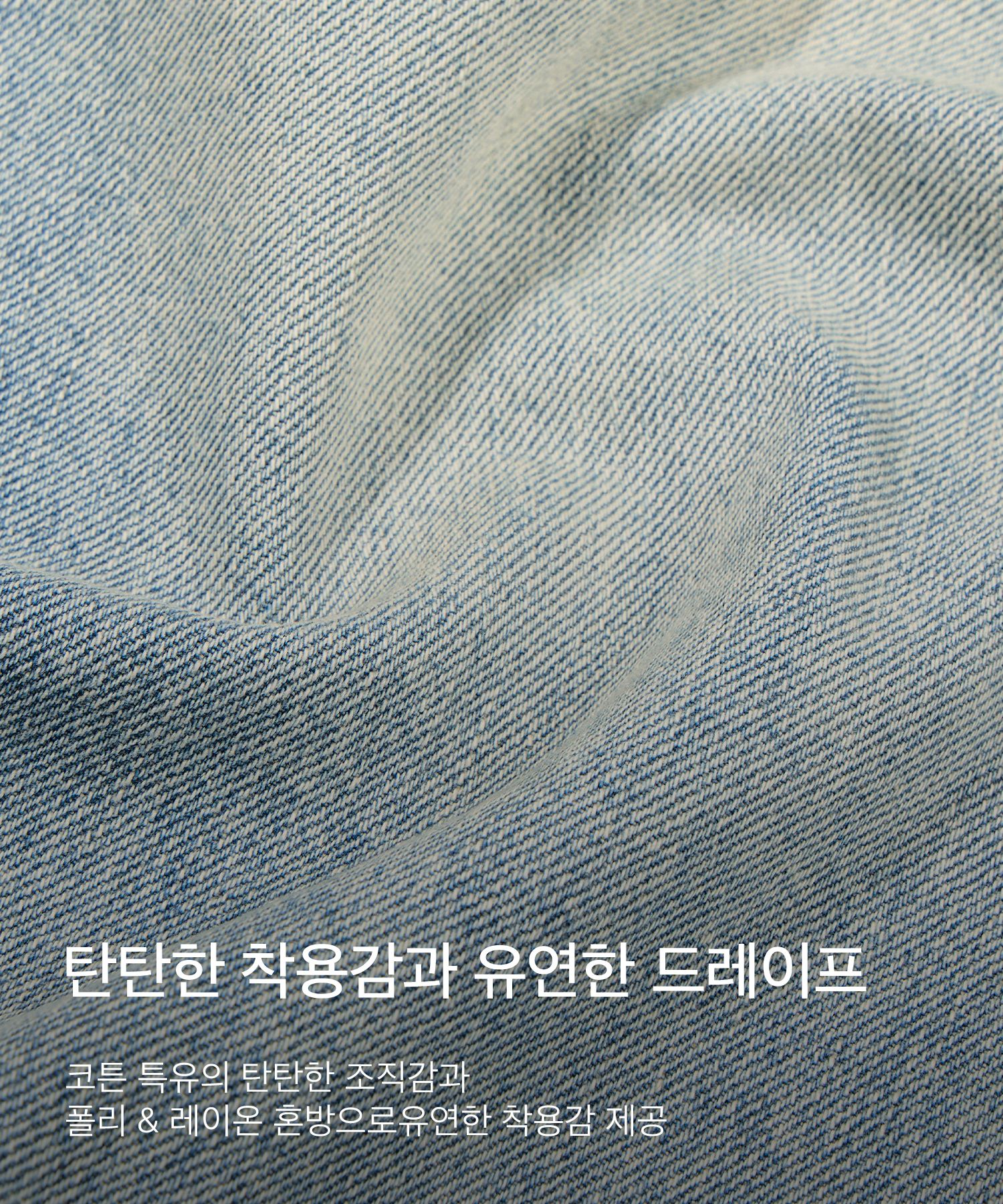 MUSINSA公式 | Codegraphy Wide fit denim washed pants_washed blue