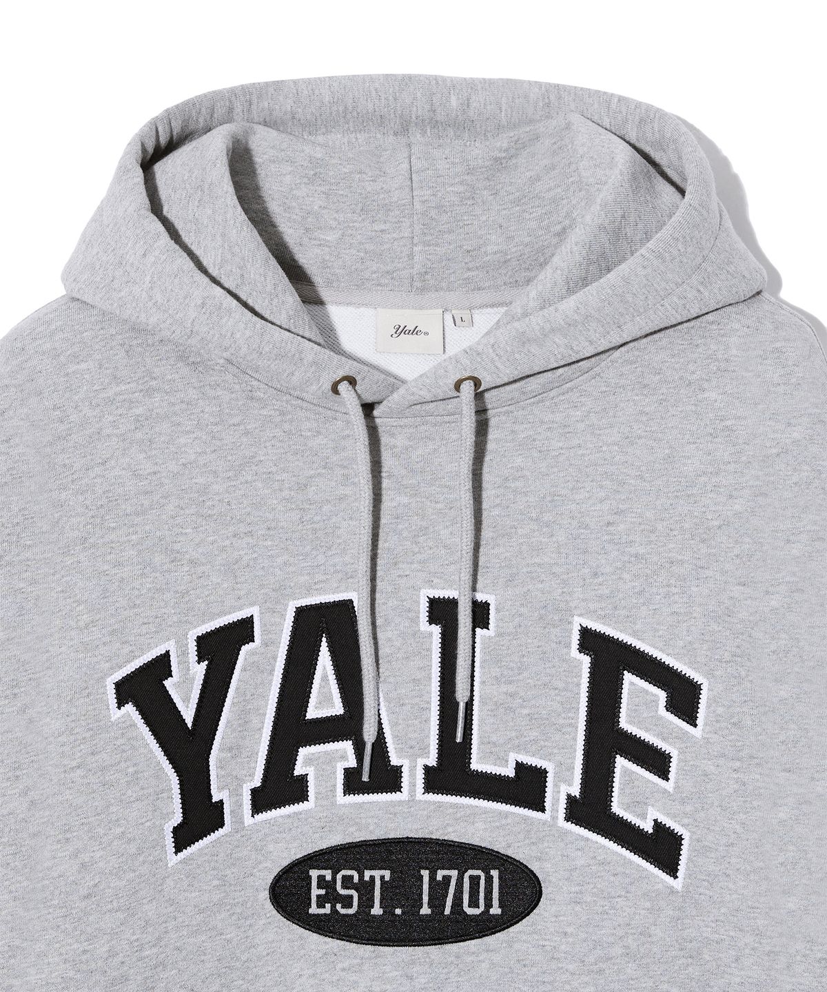 예일(YALE) 투톤아치 후드_그레이