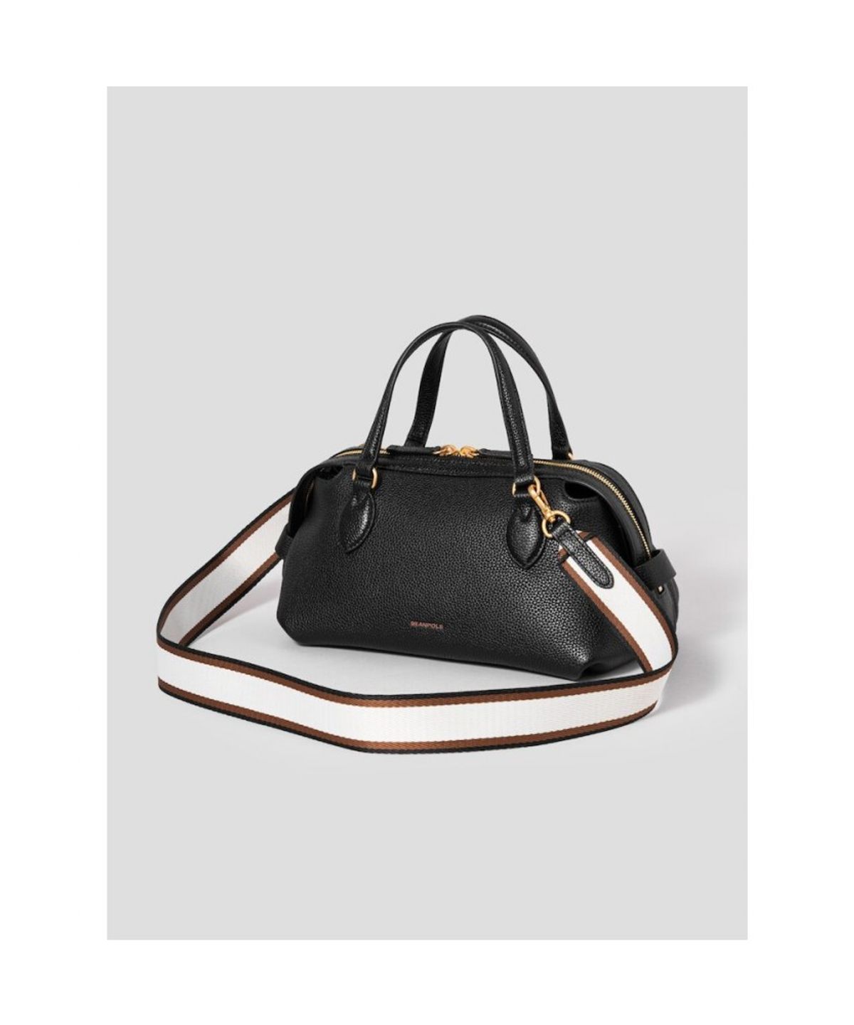 빈폴 액세서리(BEANPOLE ACCESSORY) 라비아 탑지퍼 스몰 토트백 - 블랙